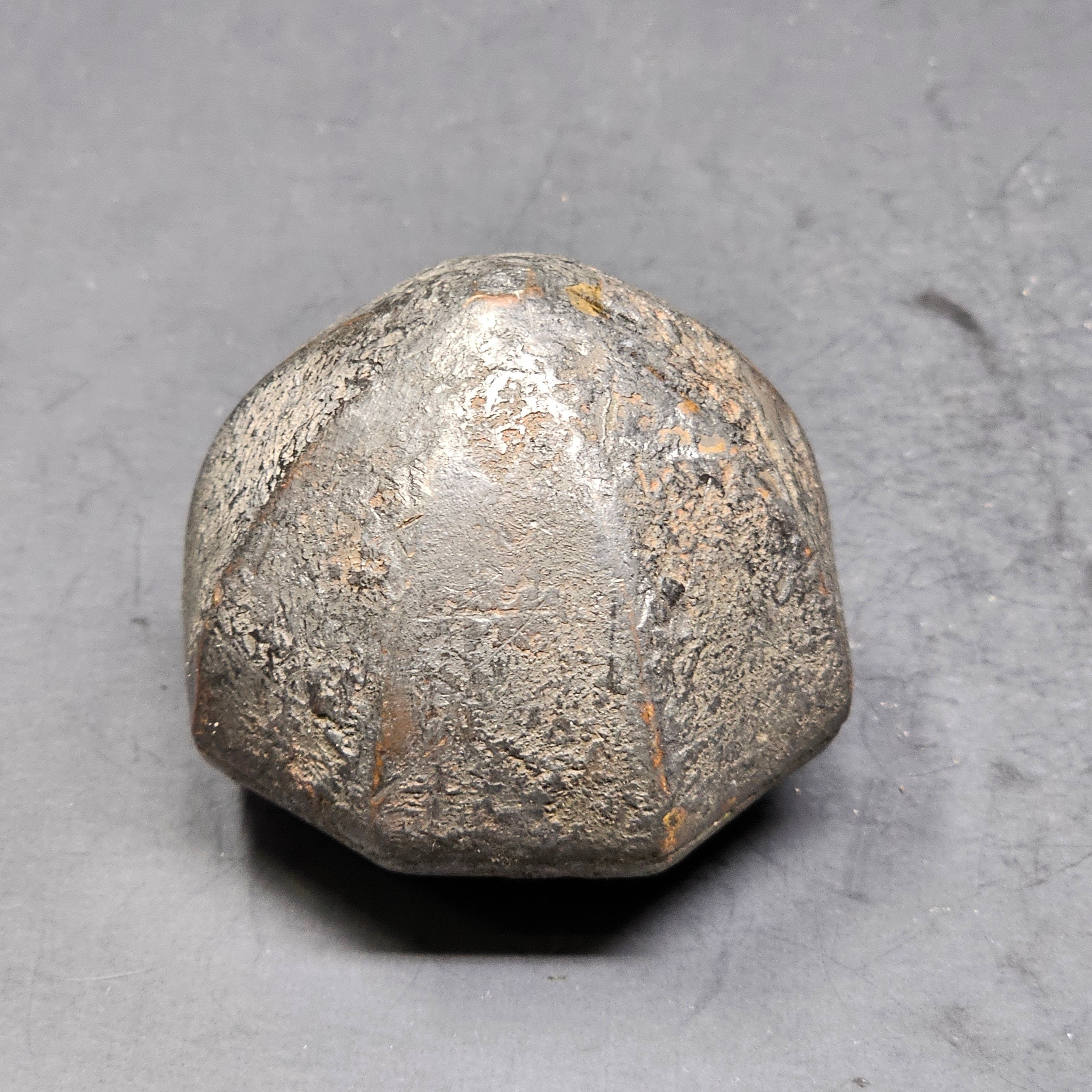 Antique Single Octagon Door Knob Solid Brass (1 lb.)