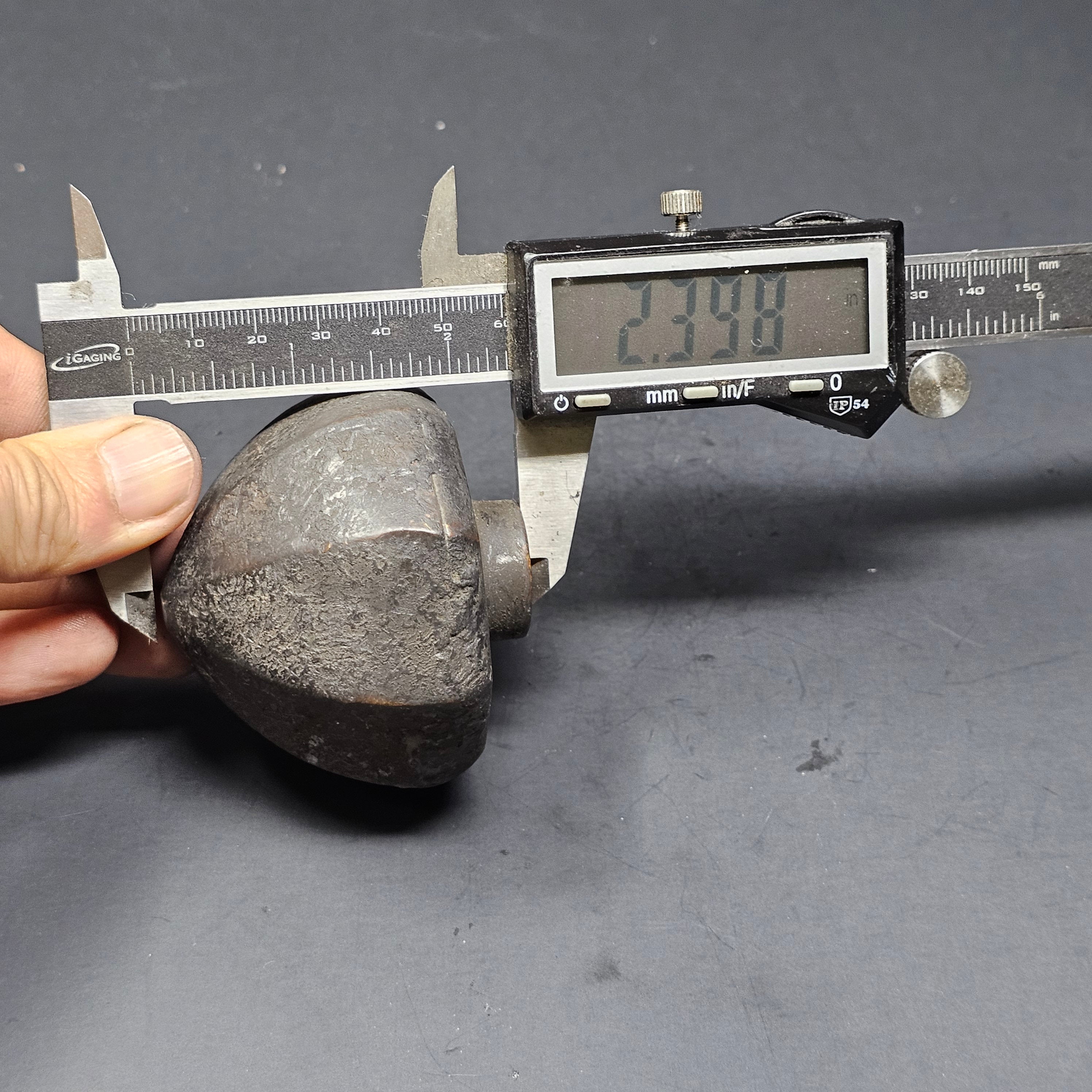 Antique Single Octagon Door Knob Solid Brass (1 lb.)