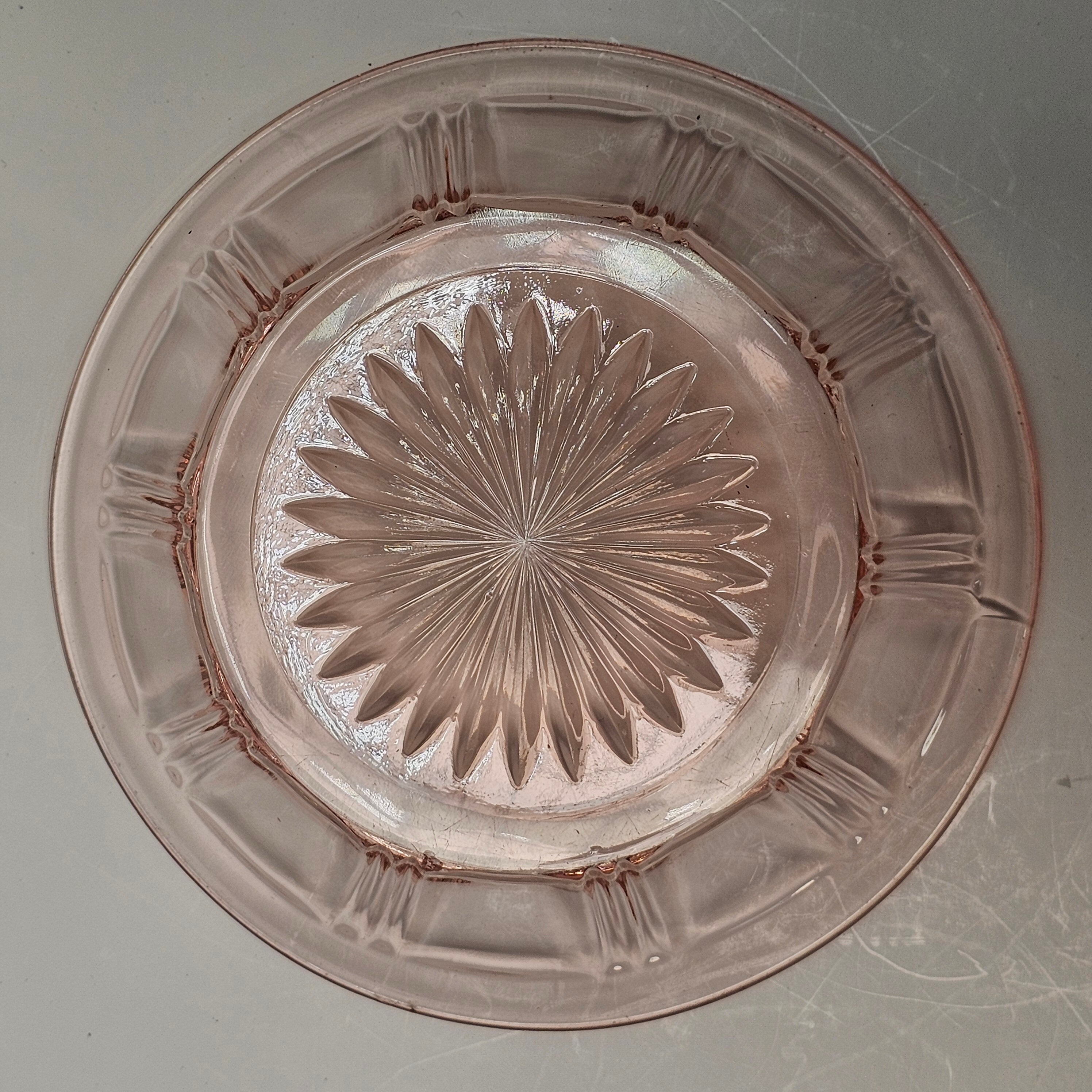 Antique Pink Depression Glass Dessert Fruit Bowl 5 3/4"