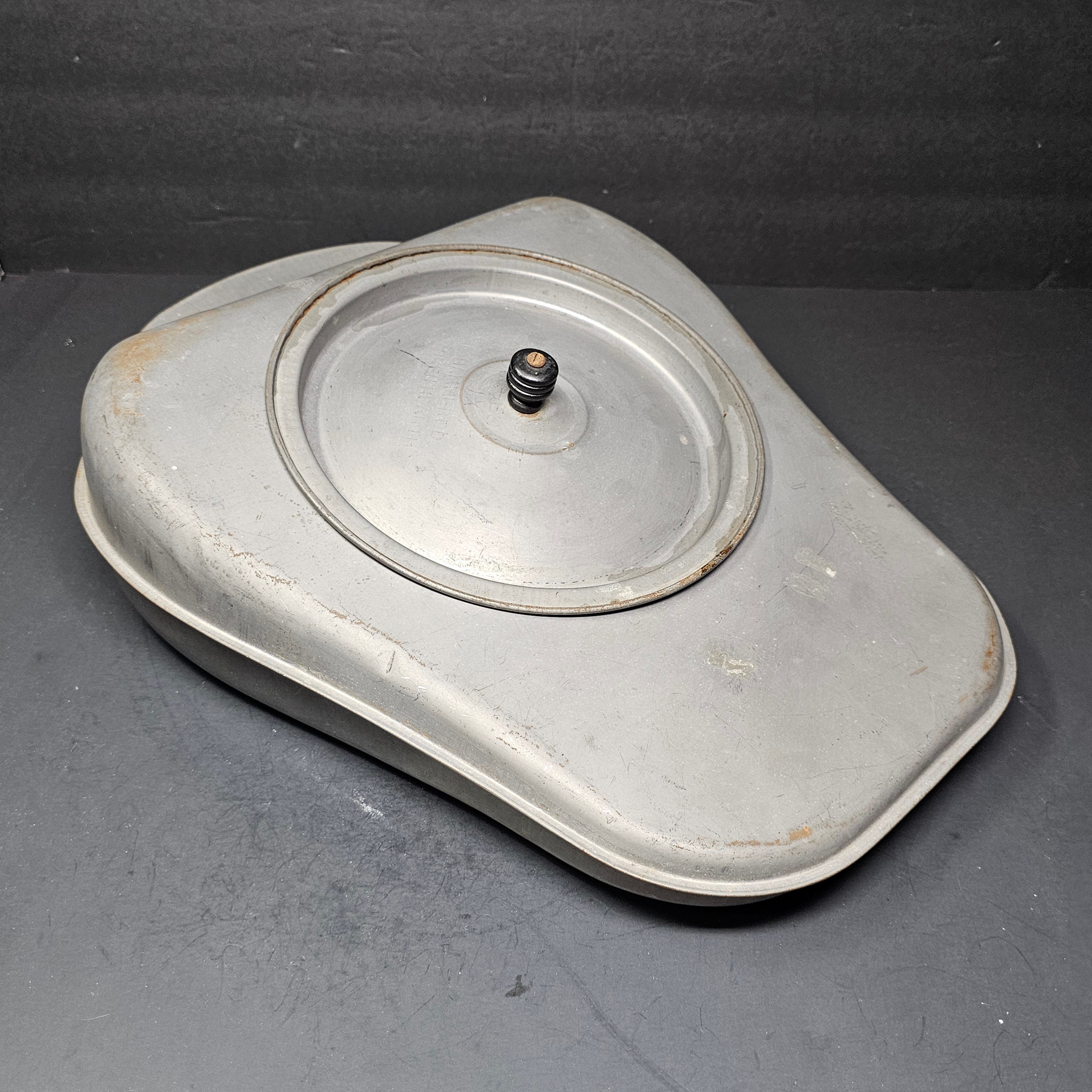 Antique Steel Bed Pan With Hinged Lid Made By Duquesne Works ?