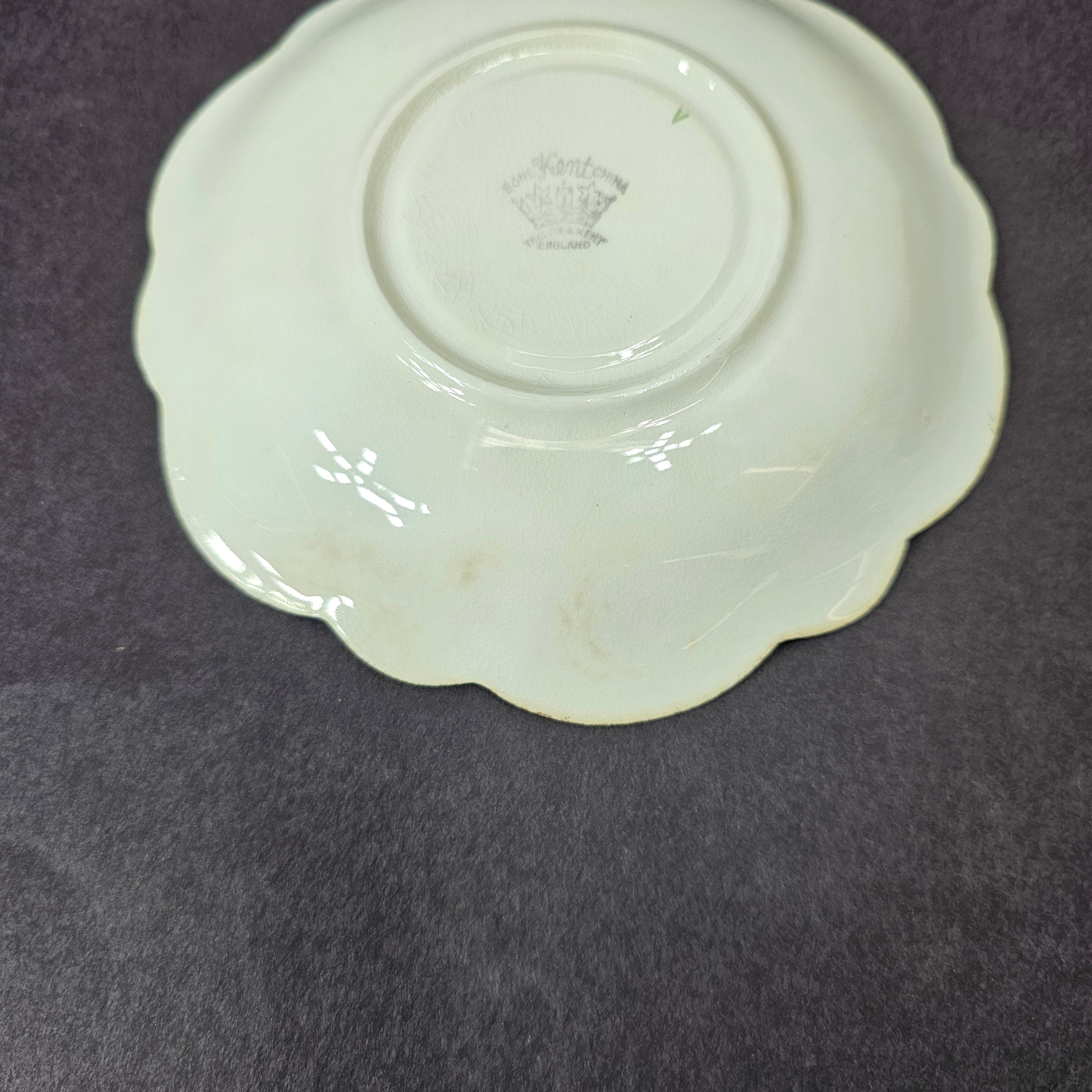 Vintage Taylor and Kent Gold Trim Teacup & Saucer Set From England