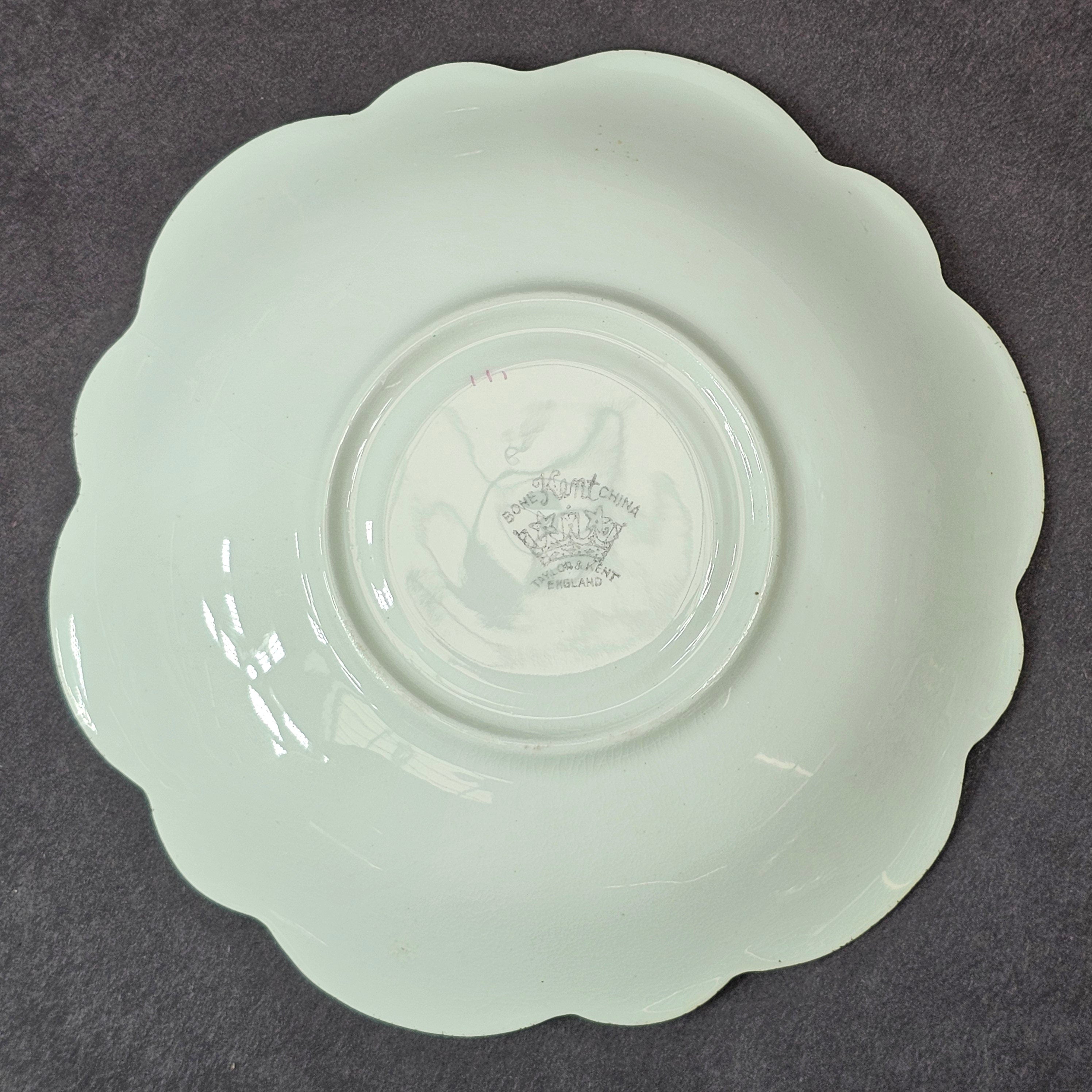 Vintage Taylor and Kent Gold Trim Teacup & Saucer Set From England