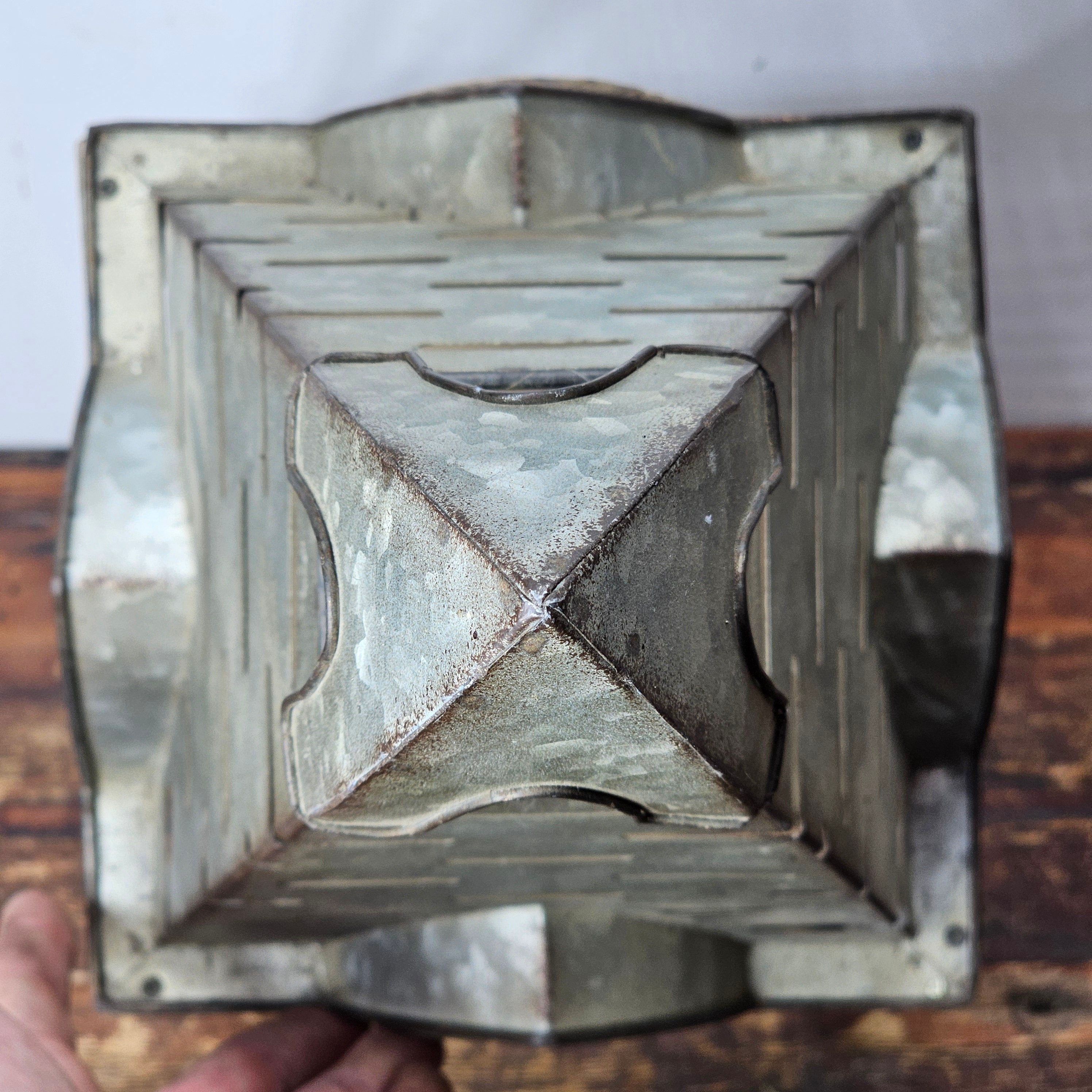 Decorative Candle Holder / Bird Feeder 8.5" x 8.5" x 21.5" H