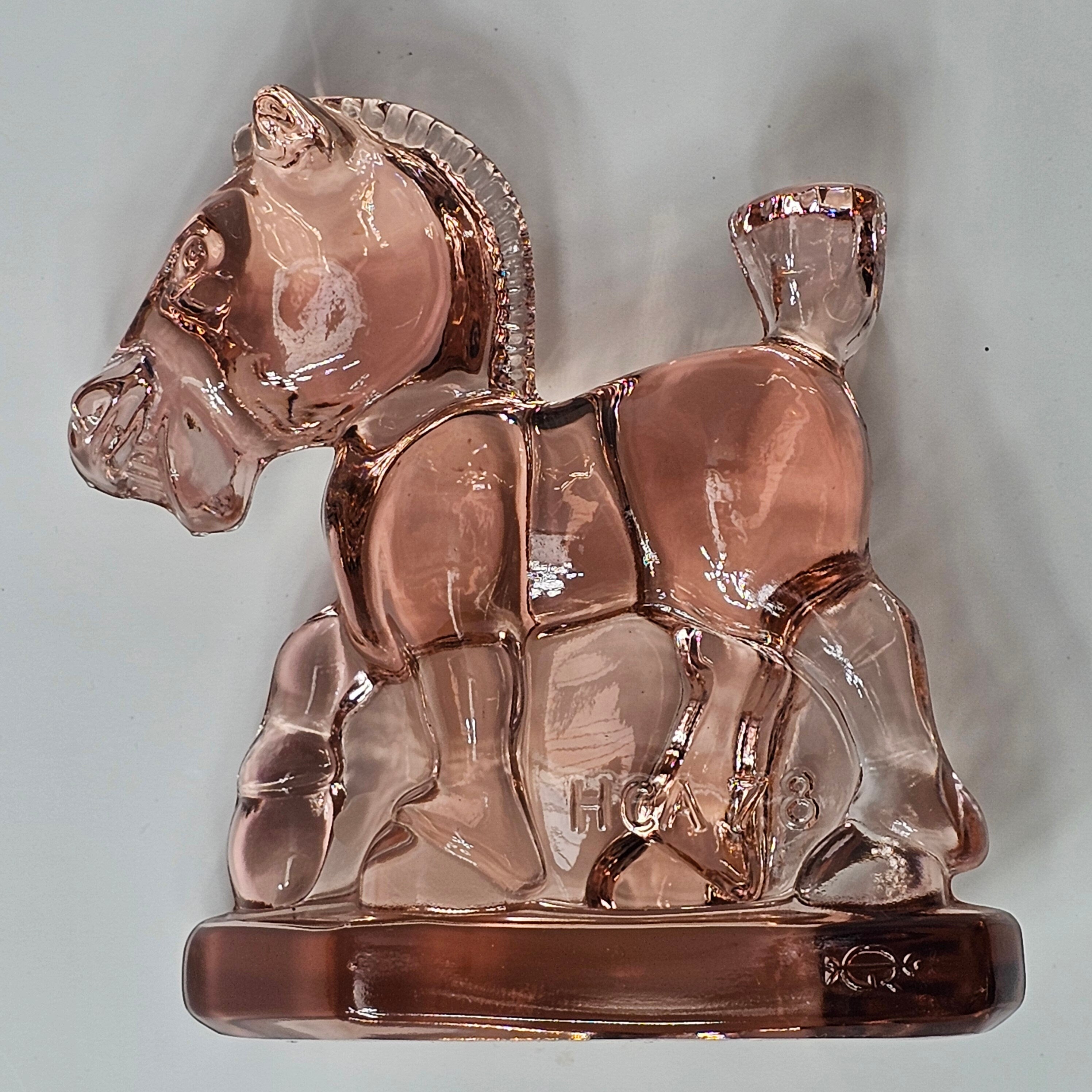 1978 Heisey HCA Oscar Sparky Plug Horse Pink