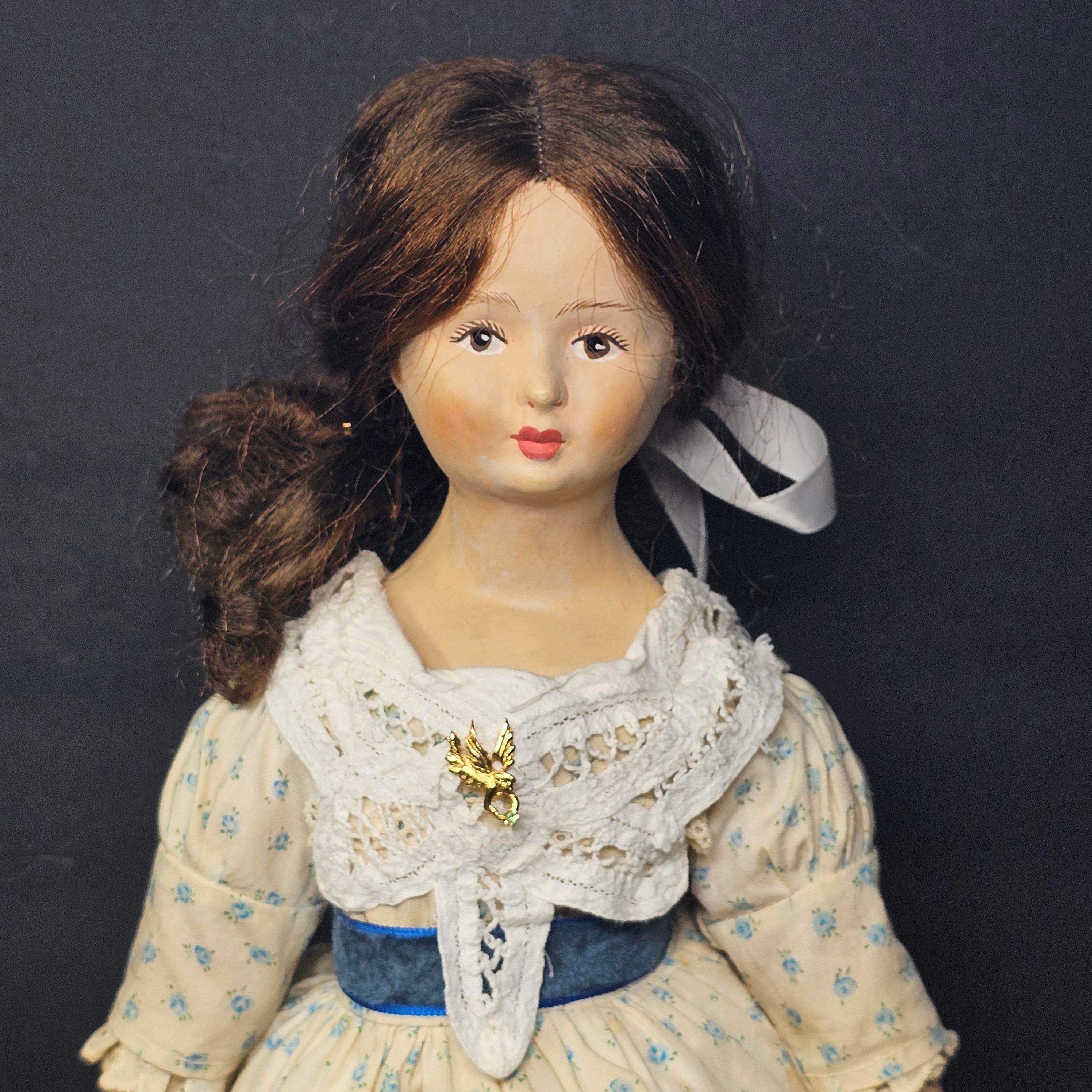 Vintage Limmer German Doll Paper Mache 17"