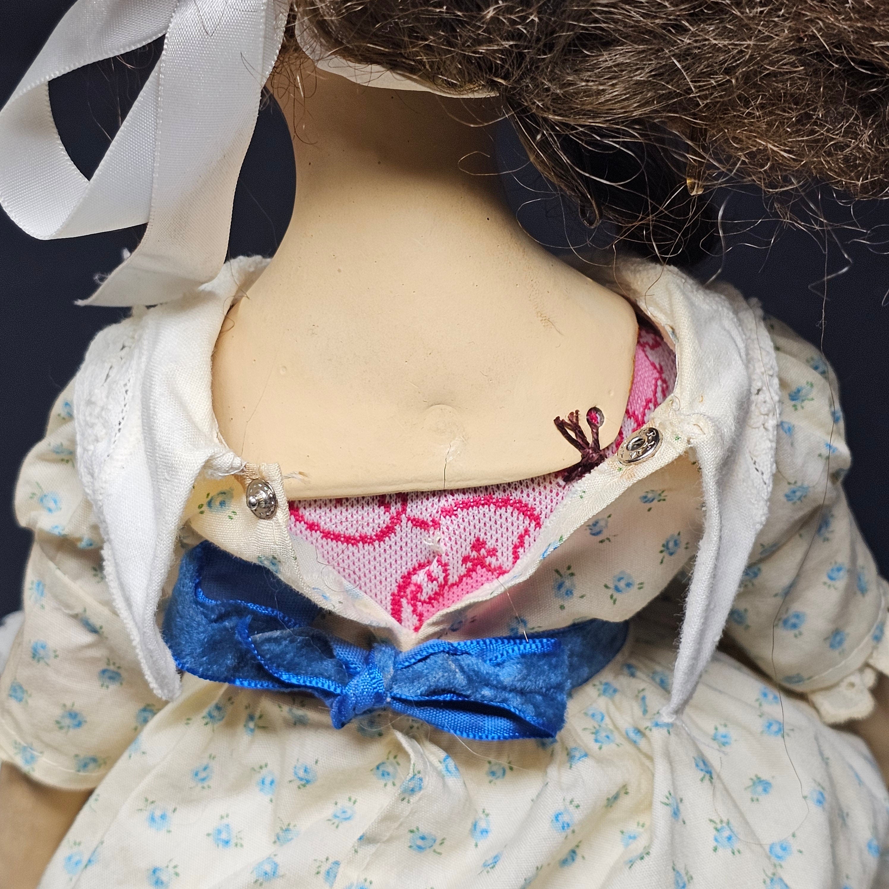 Vintage Limmer German Doll Paper Mache 17"