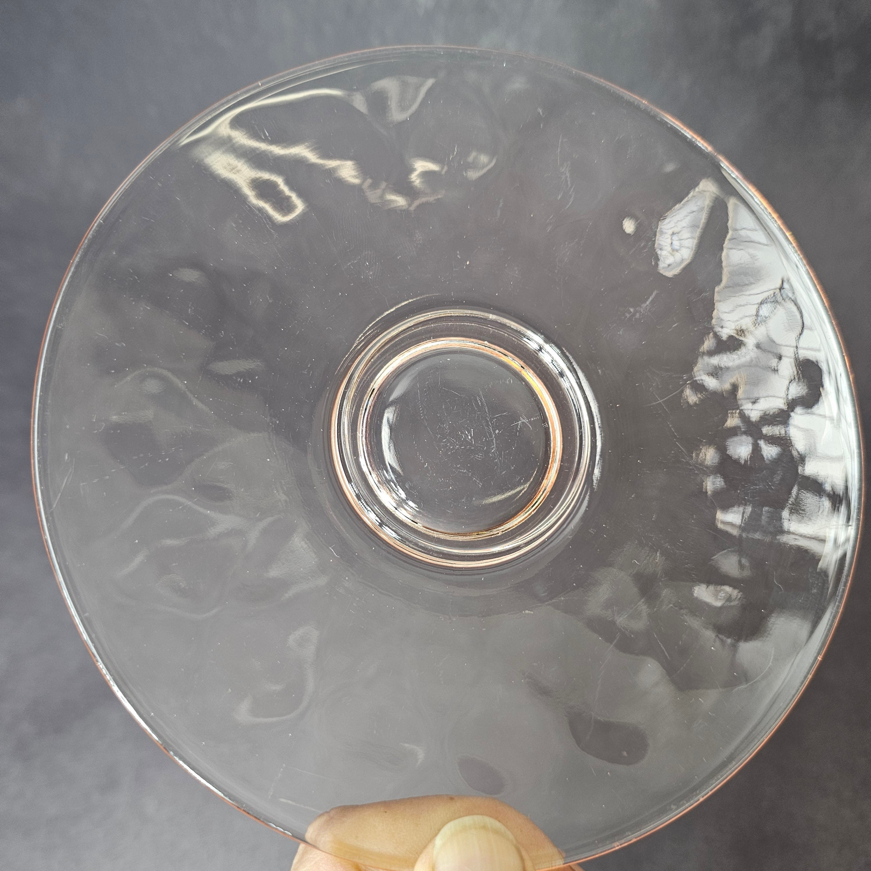 Heisey Yeoman Flamingo Pink Cup & Saucer Set (A)