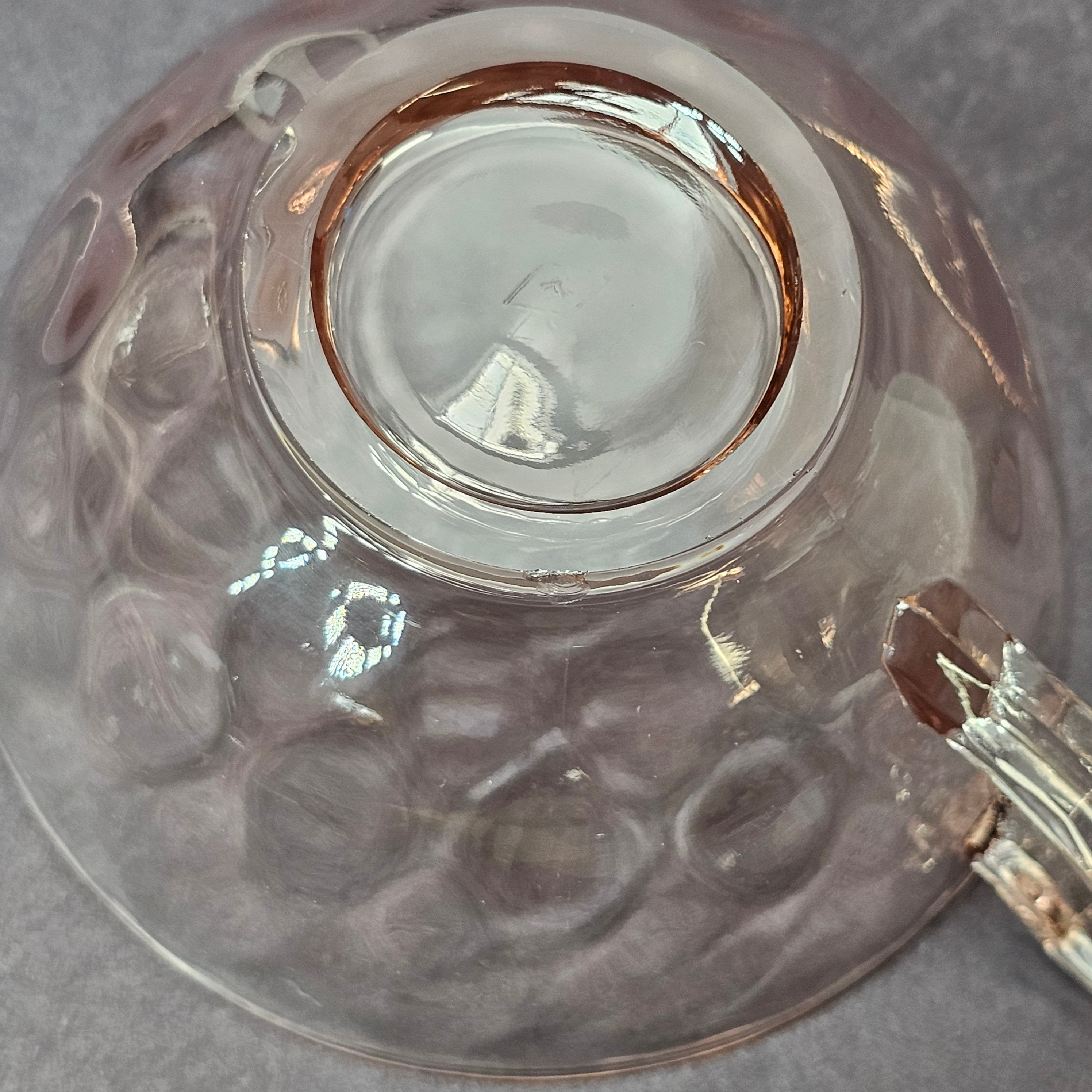 Heisey Yeoman Flamingo Pink Cup & Saucer Set (A)