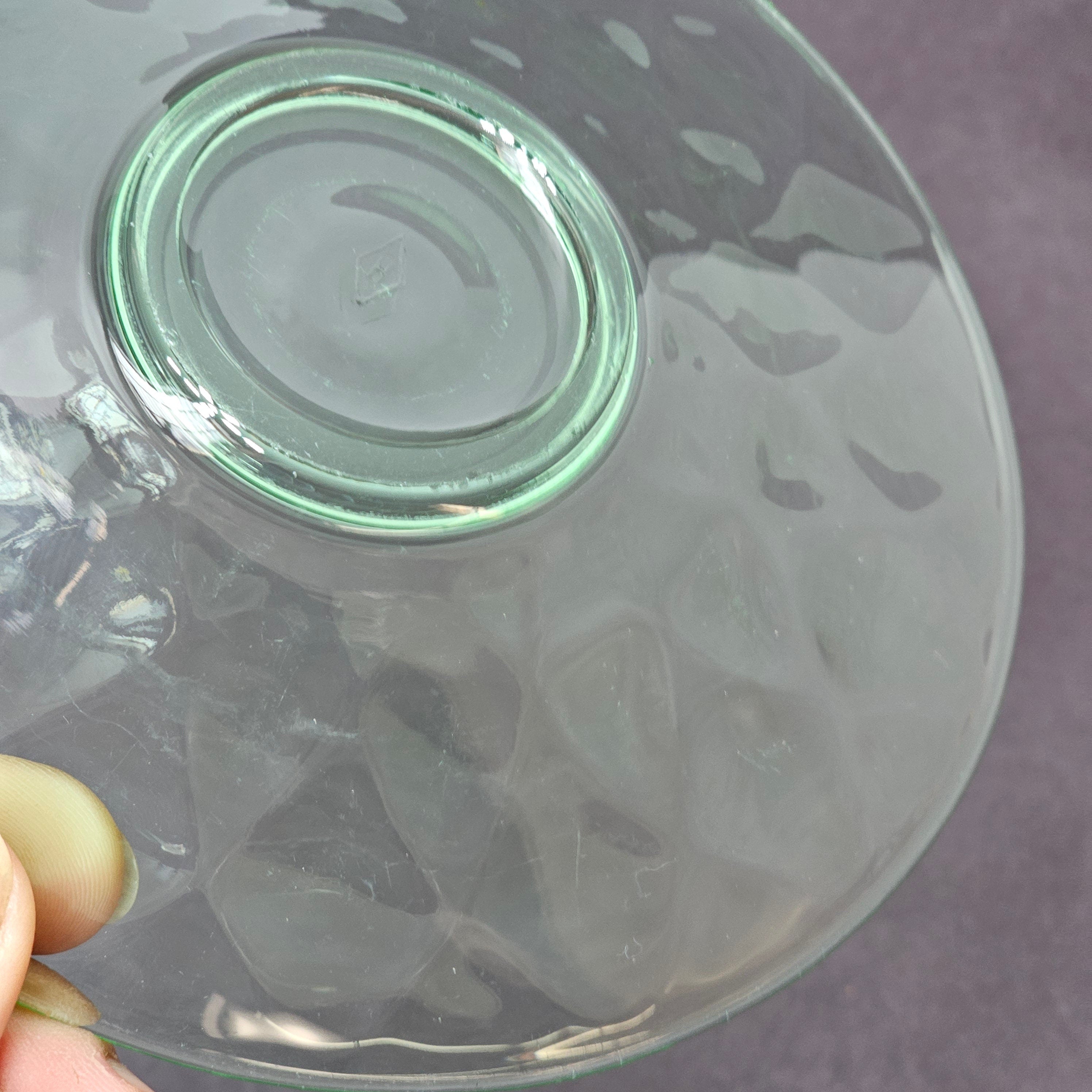 Heisey Yeoman Green Cup & Saucer Set (B)