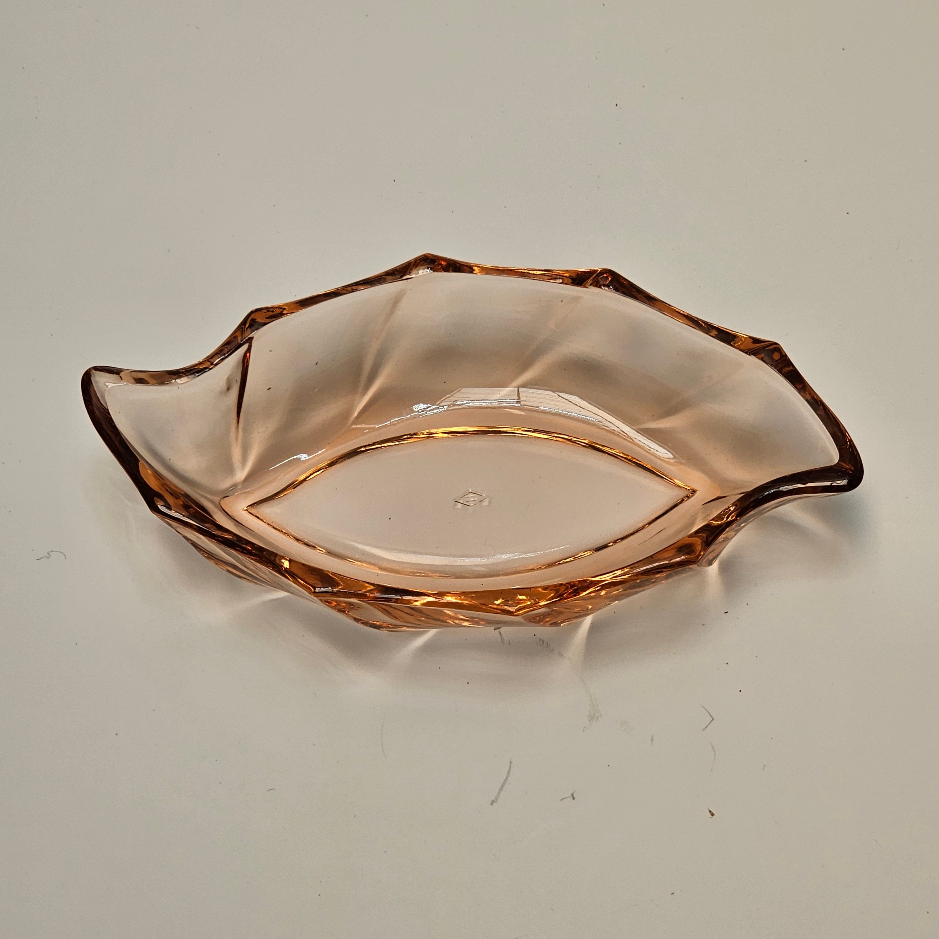 Heisey 7" Twist Flamingo Pickle Dish