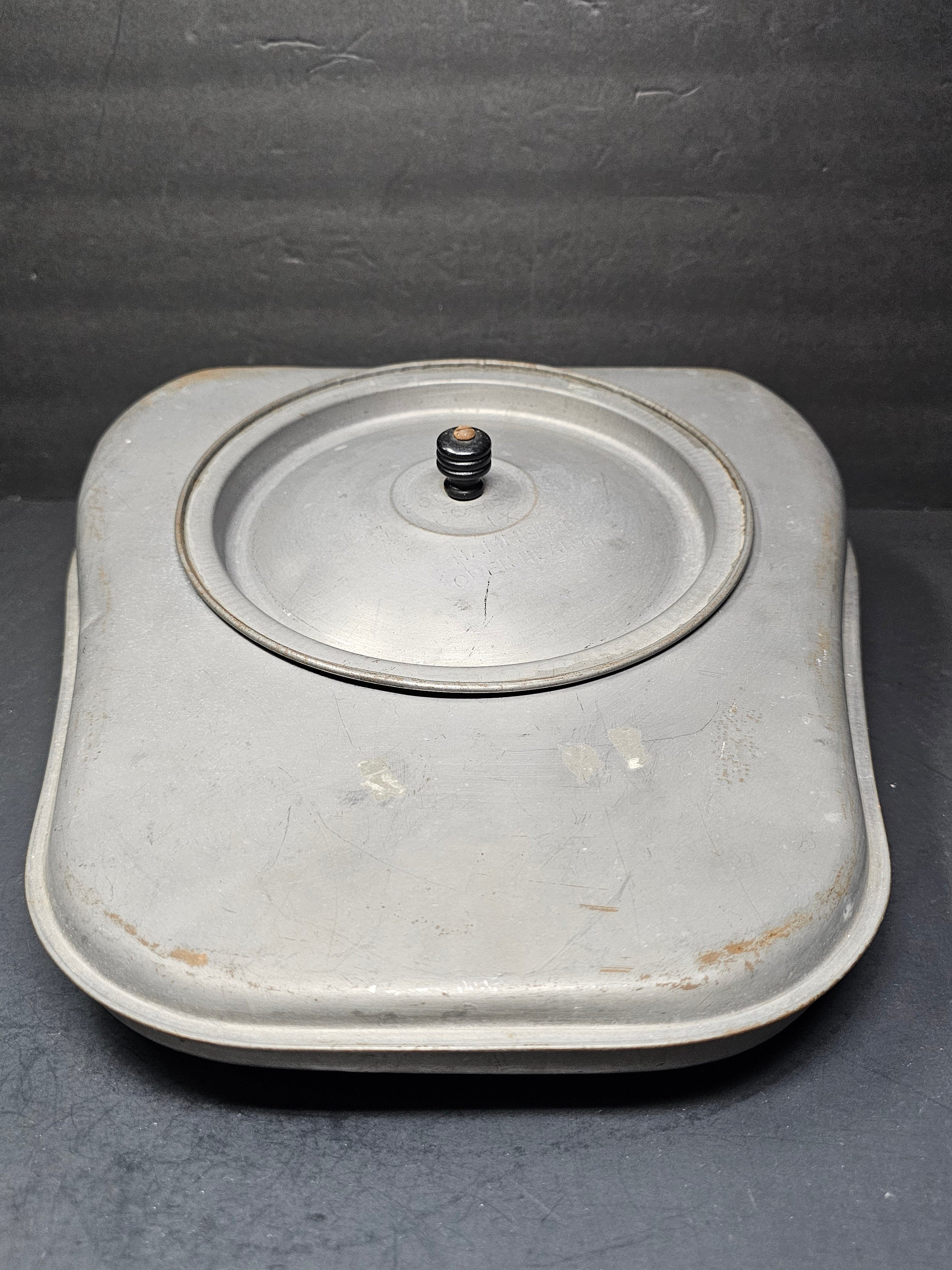 Antique Steel Bed Pan With Hinged Lid Made By Duquesne Works ?