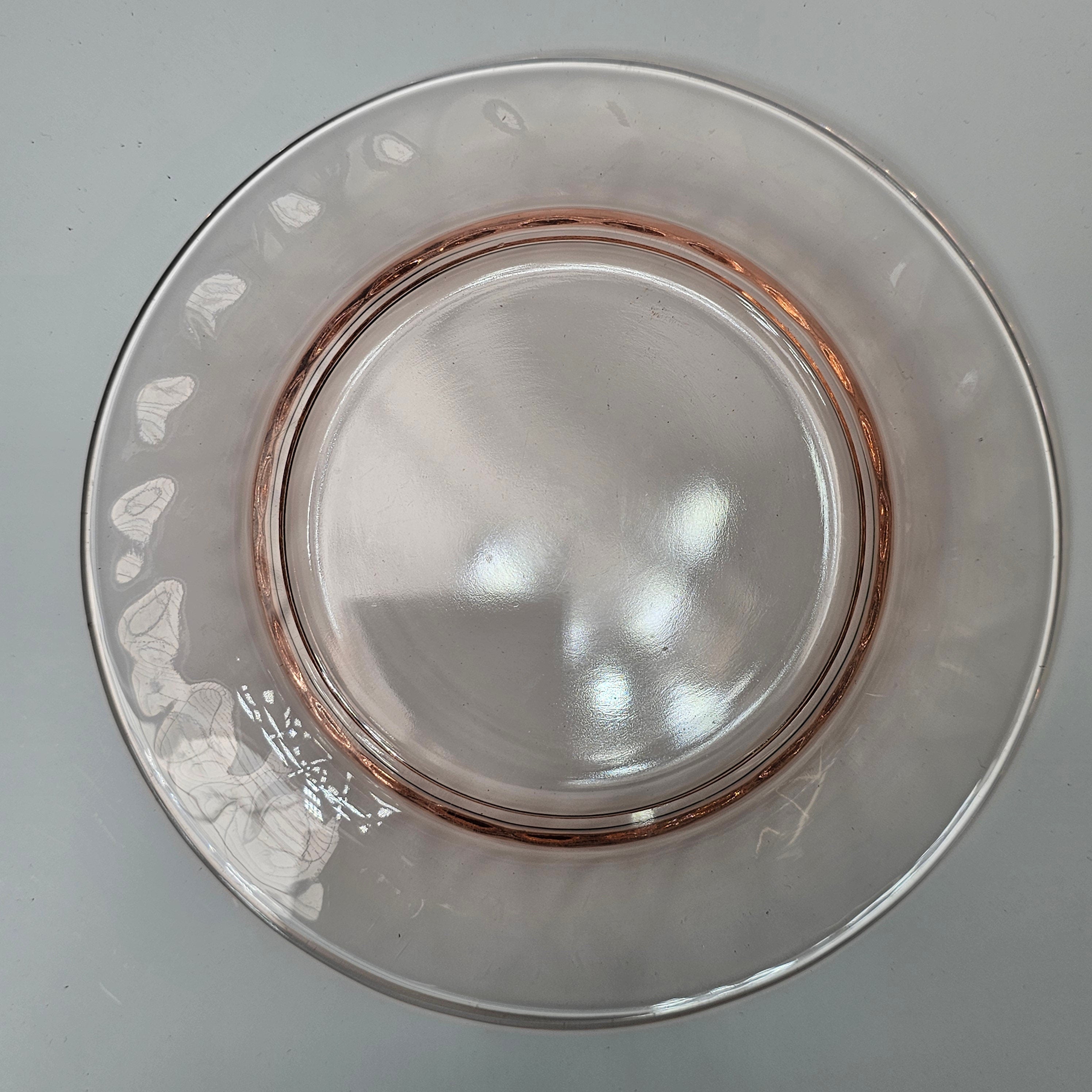 Heisey 8" Yeoman Flamingo Pink Salad Plate