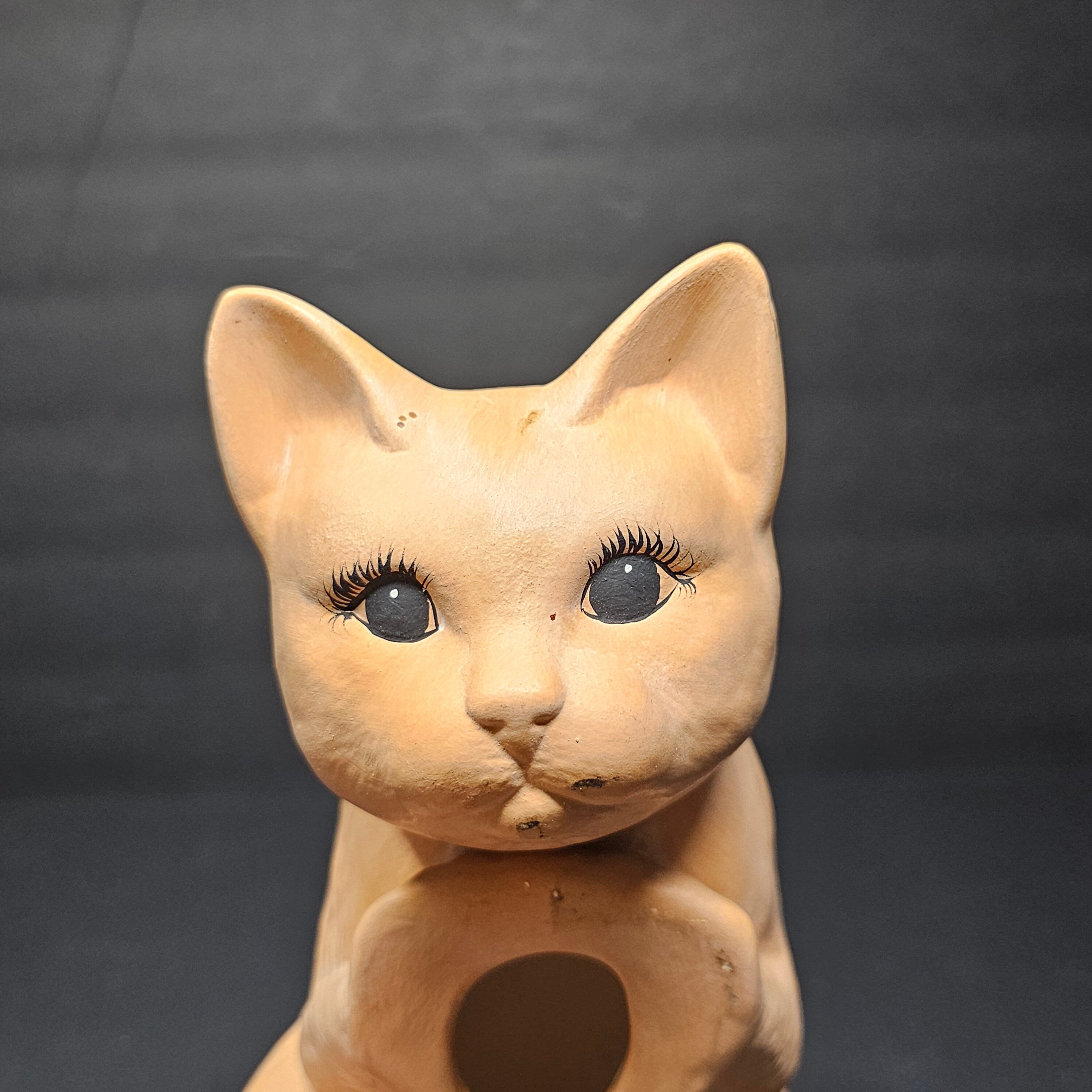 Porcelain Cat Kitty Figurine Vintage By Konopa Ceramics Oregon