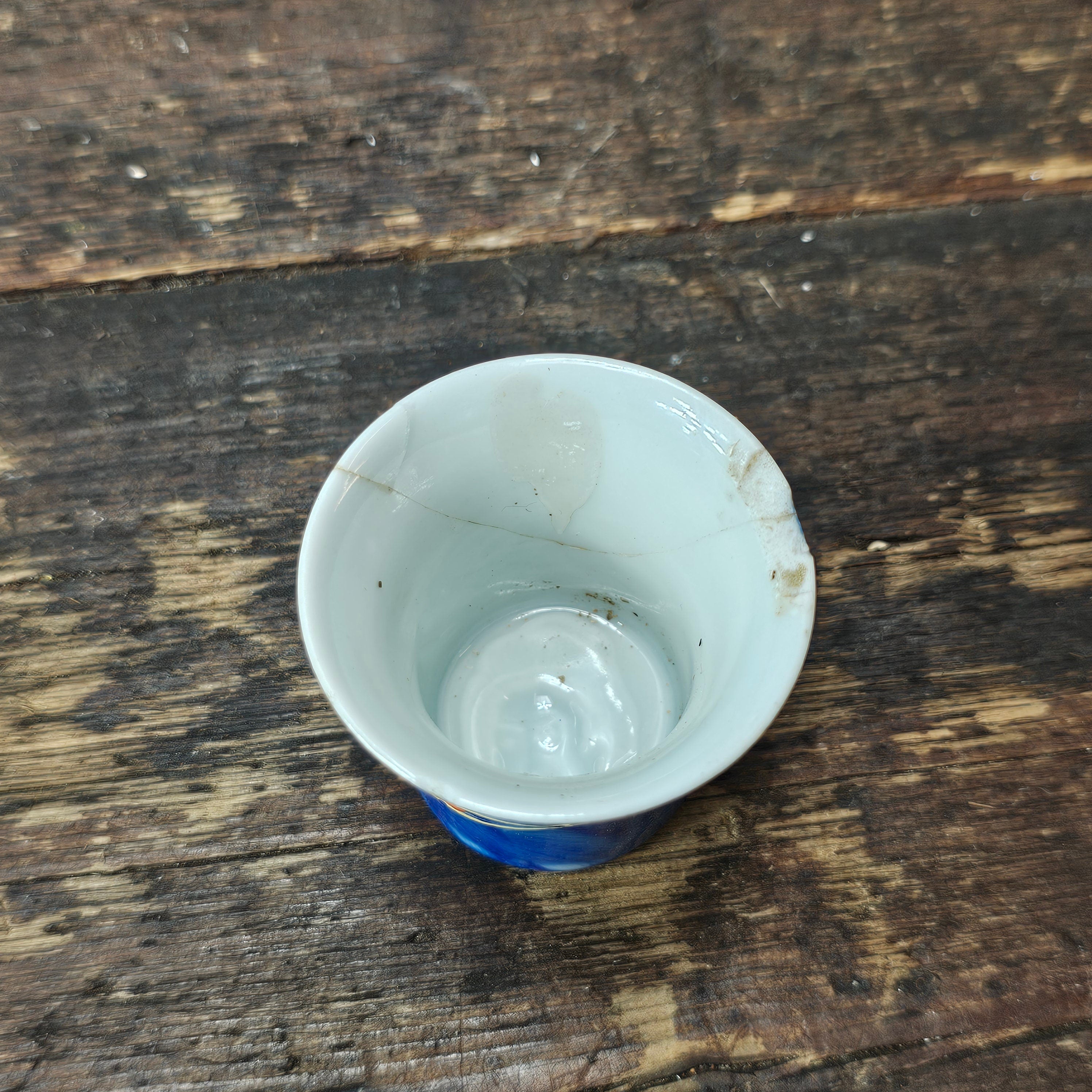 Antique Japanese Sake Cups Satsuma Moriage 4 pieces.