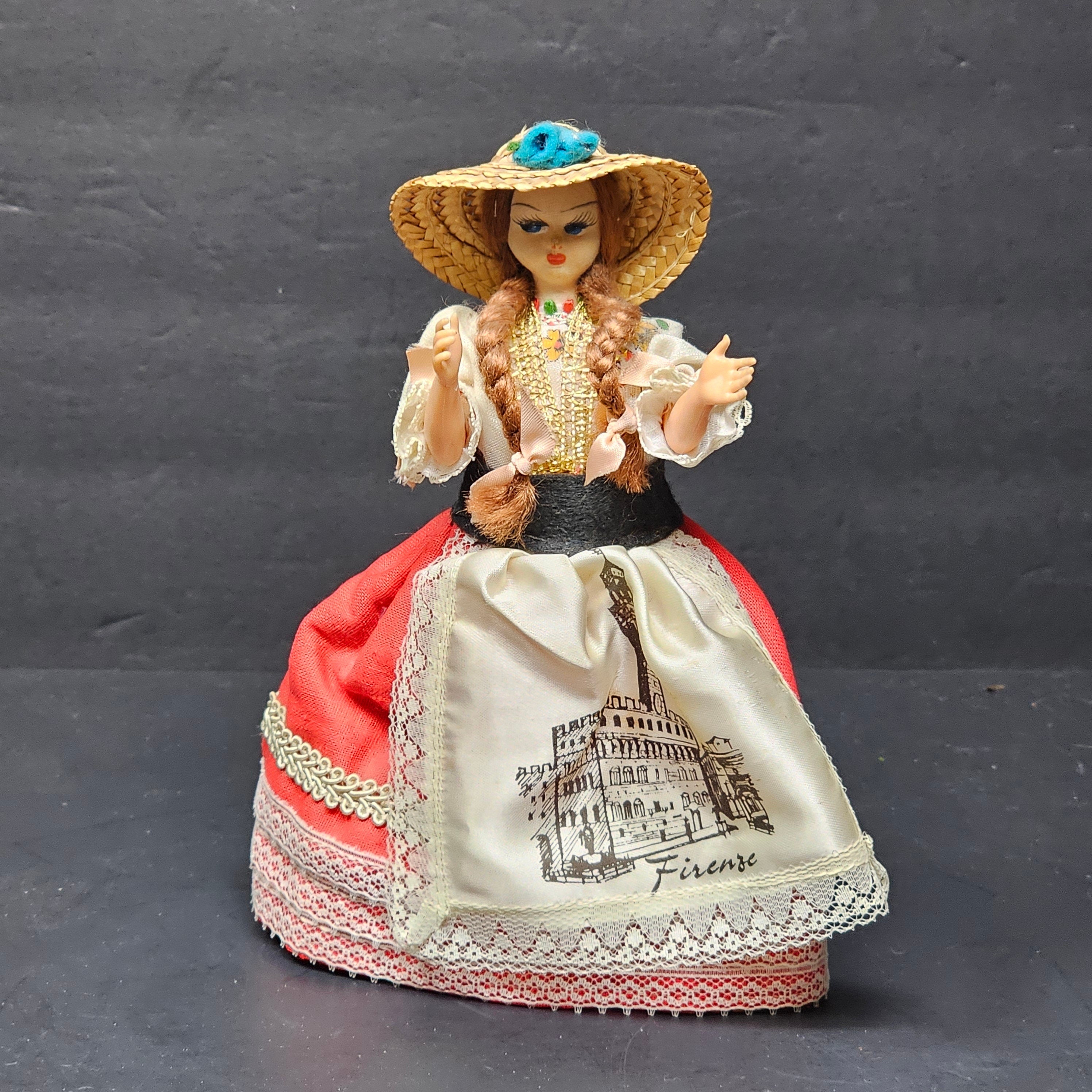 Vintage Firenze Italian Souvenir Doll 8"