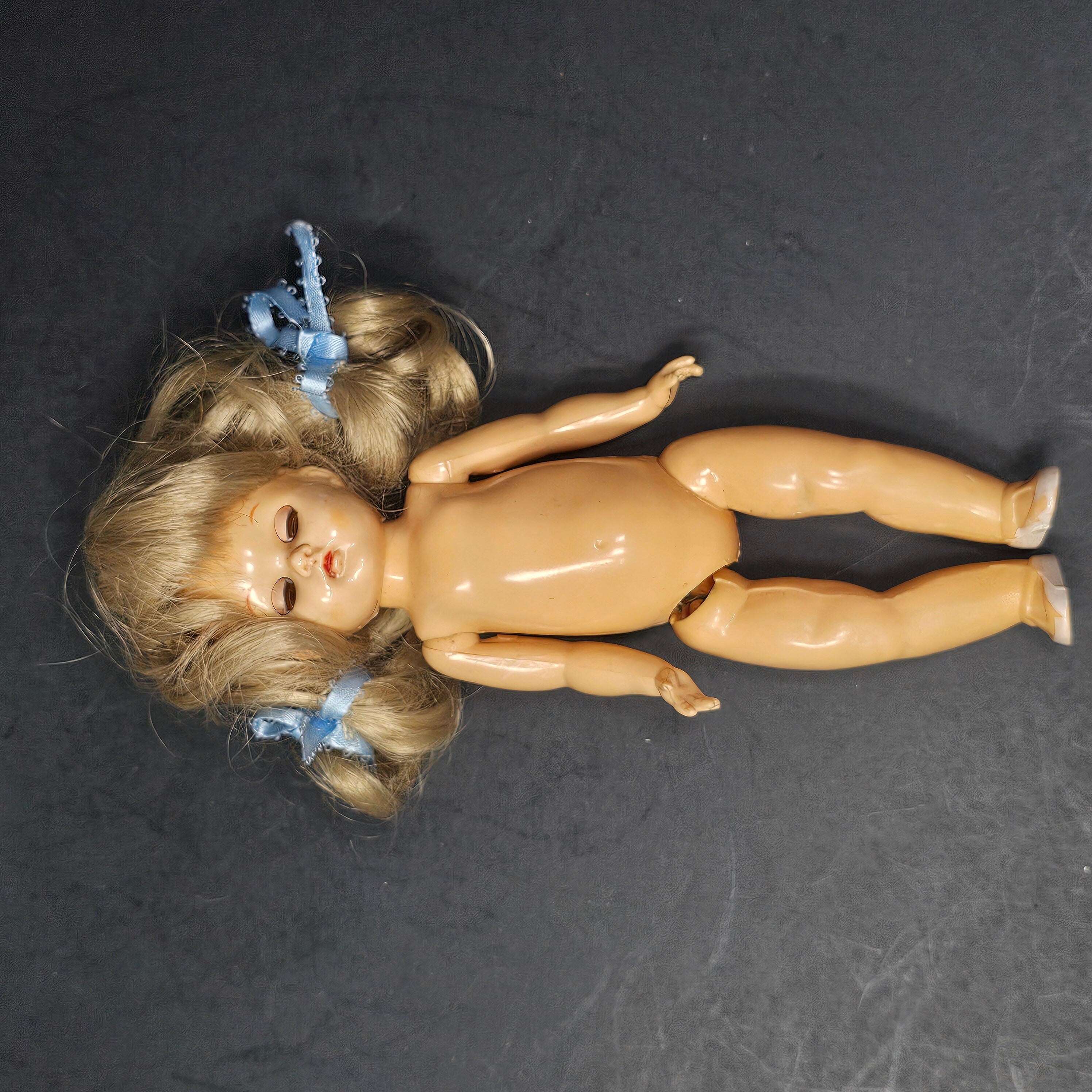 Vintage Virga Doll In Marlene Peterson Dress 8"