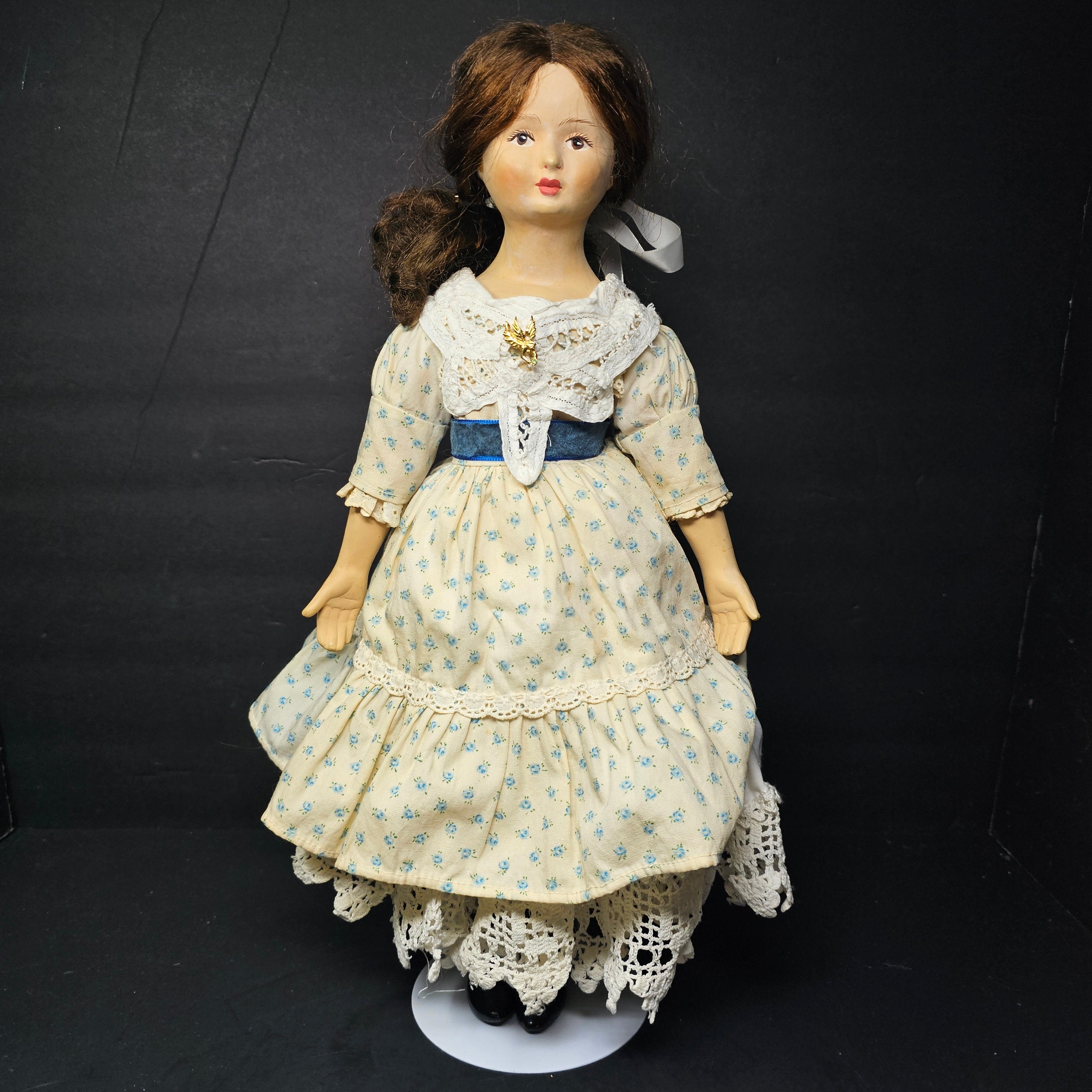Vintage Limmer German Doll Paper Mache 17"