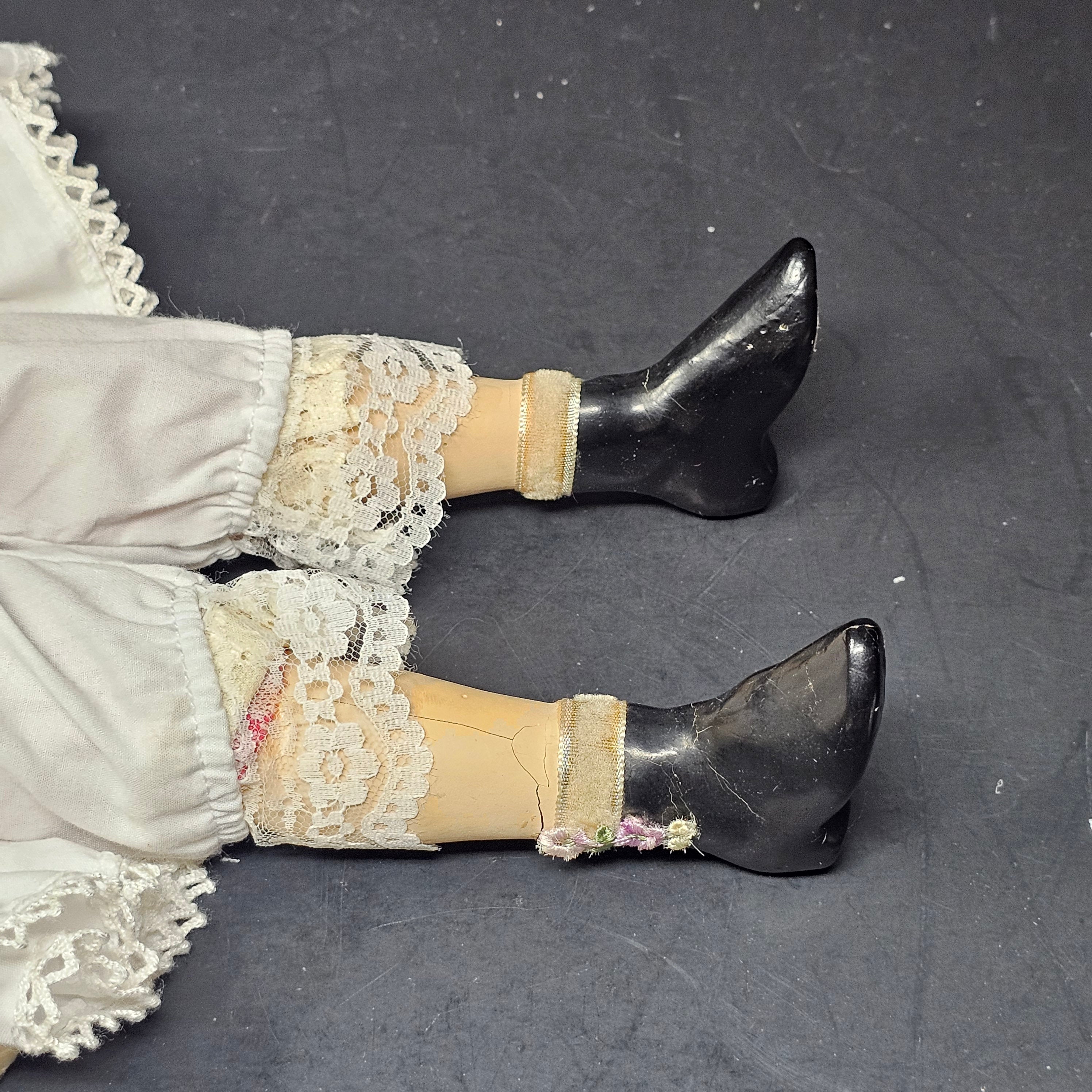 Vintage Limmer German Doll Paper Mache 17"