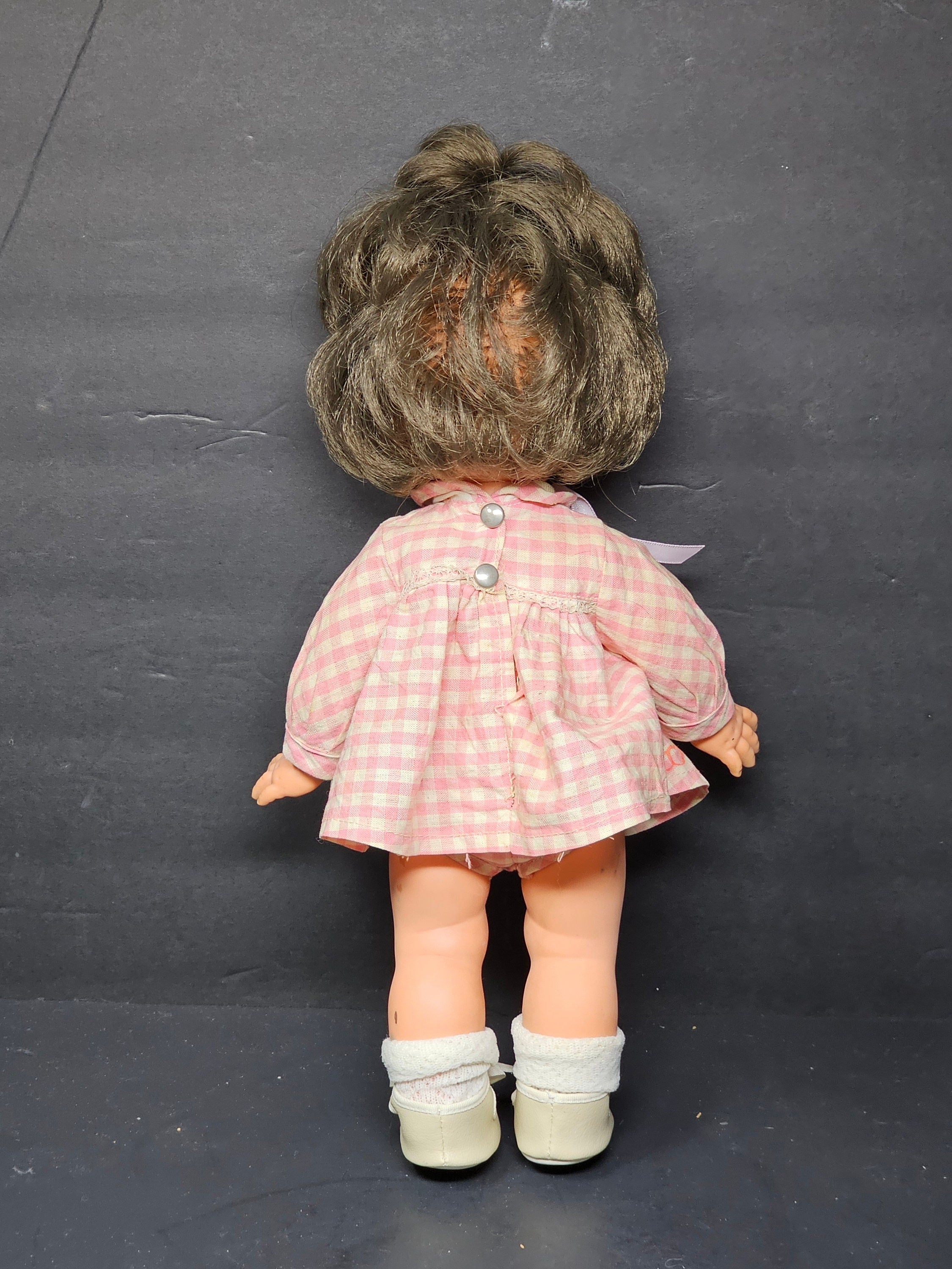 Vintage Furga Italy Carolina Toddler Doll 13"