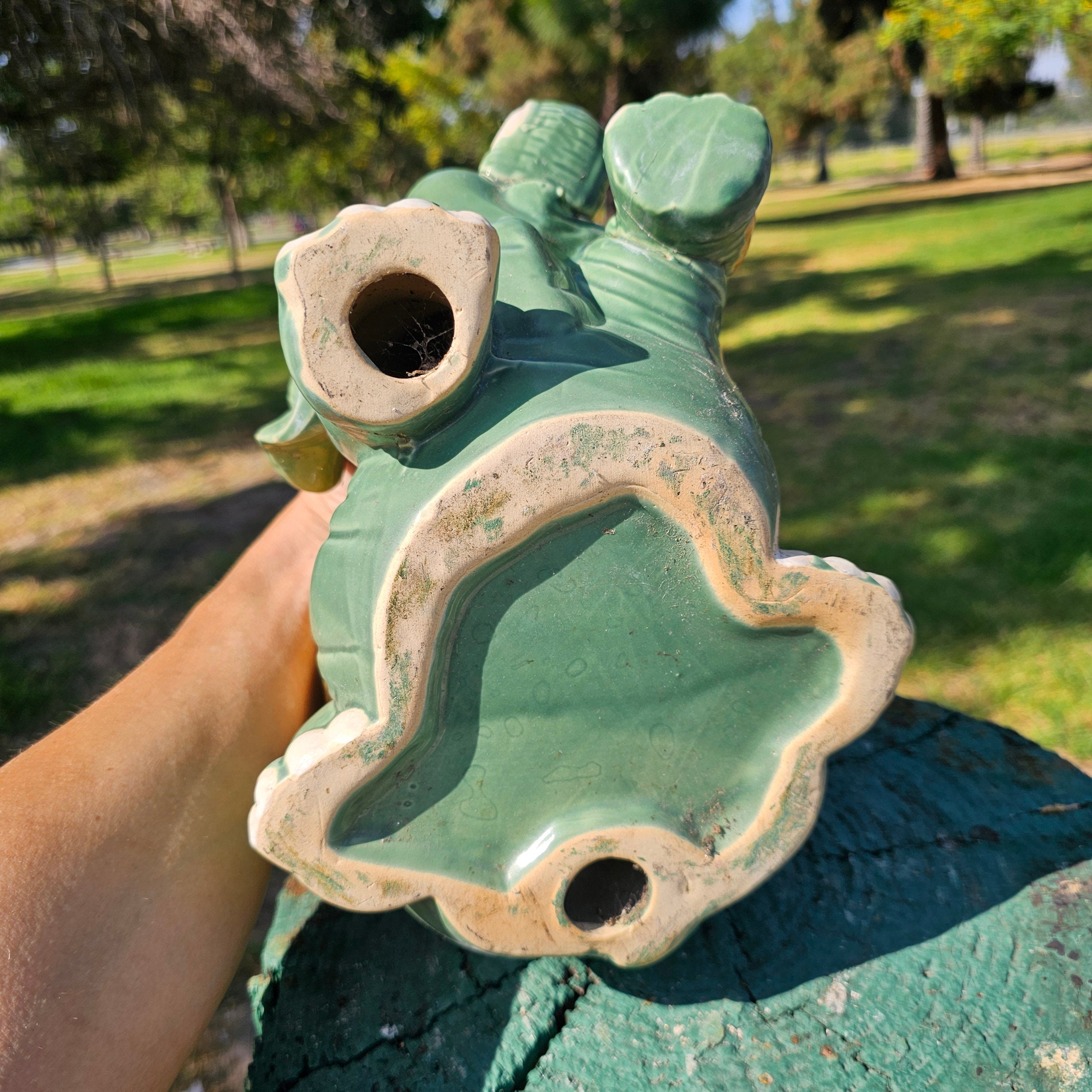 Vintage Elephant Planter 11" x 7" x 8.5" H