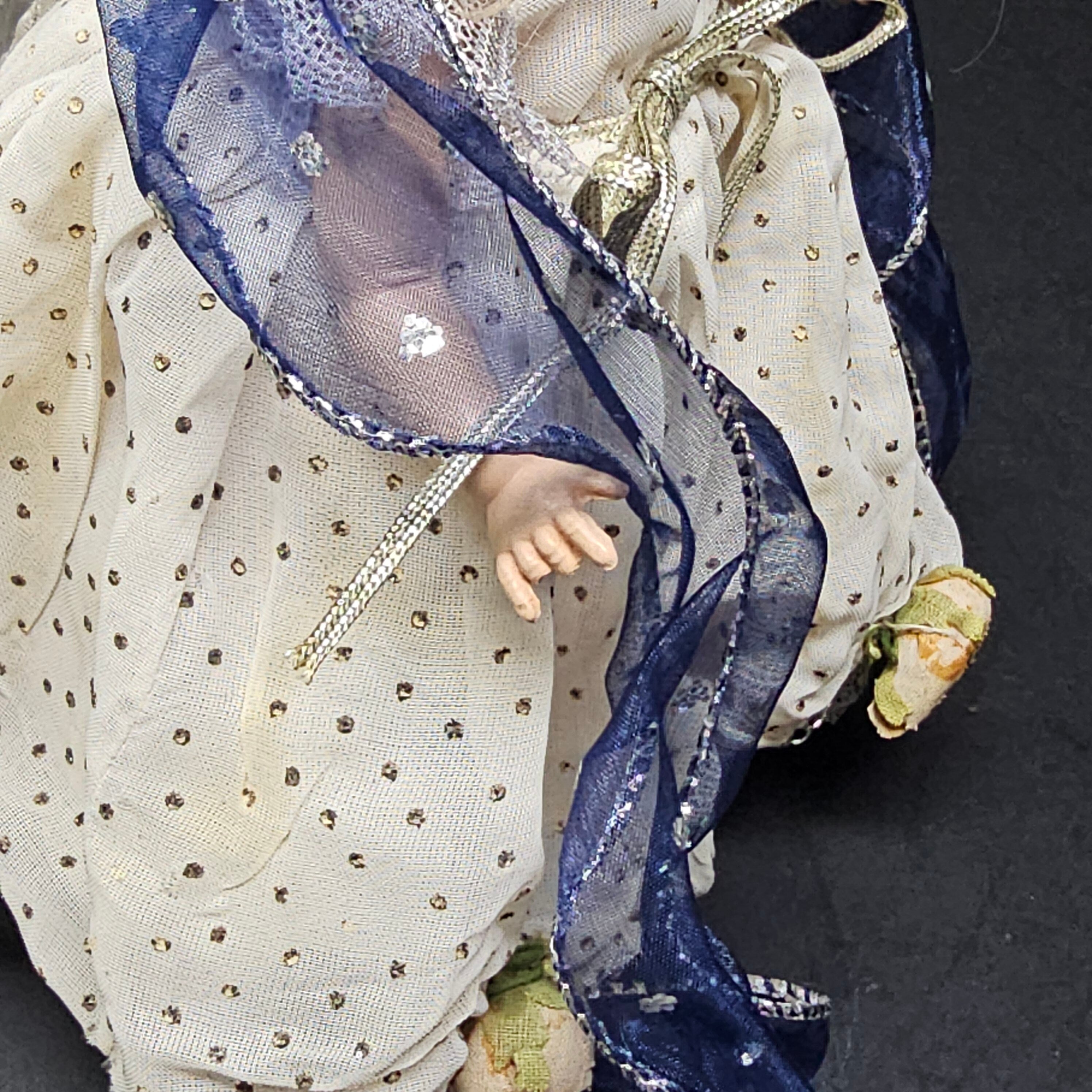 Vintage 8" Vogue Ginny Doll Pianted Eye " Cinderella " 1940’s