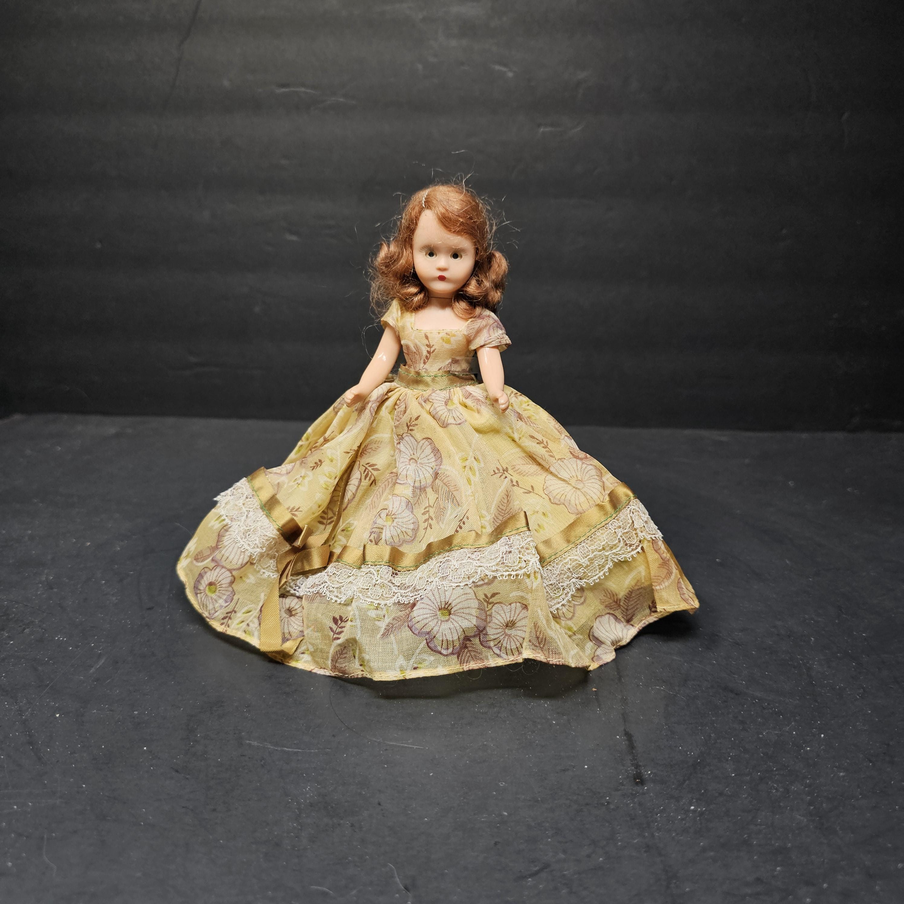 Vintage Nancy Ann Storybook Doll 6" Hard Plastic Sleep Eyes