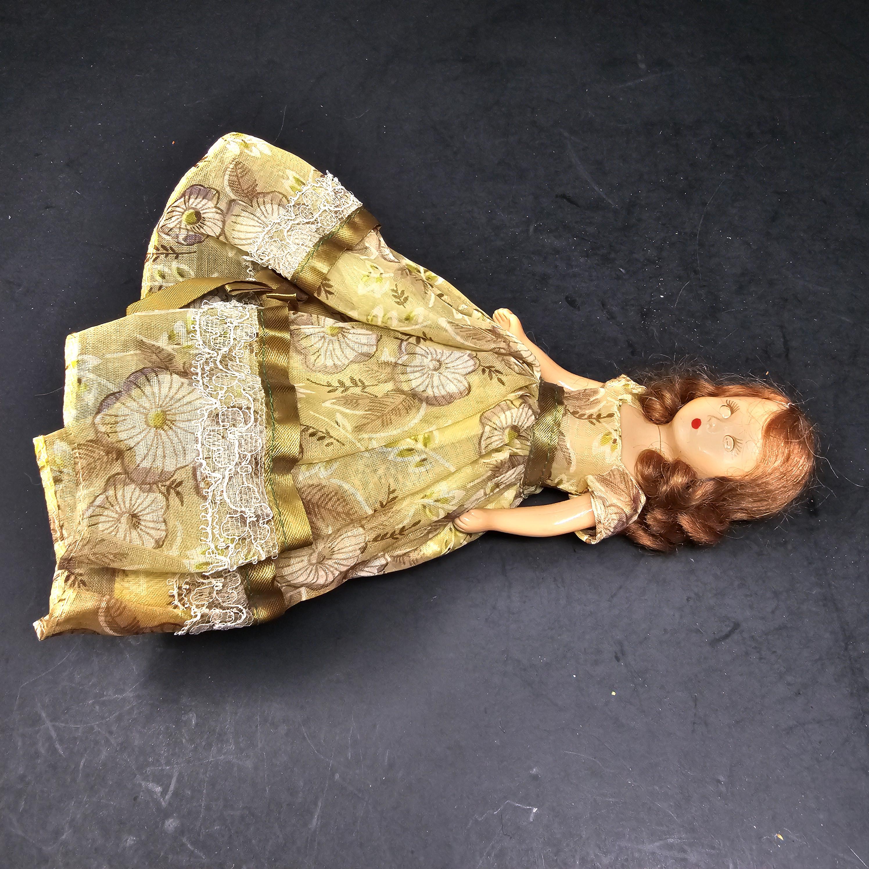 Vintage Nancy Ann Storybook Doll 6" Hard Plastic Sleep Eyes