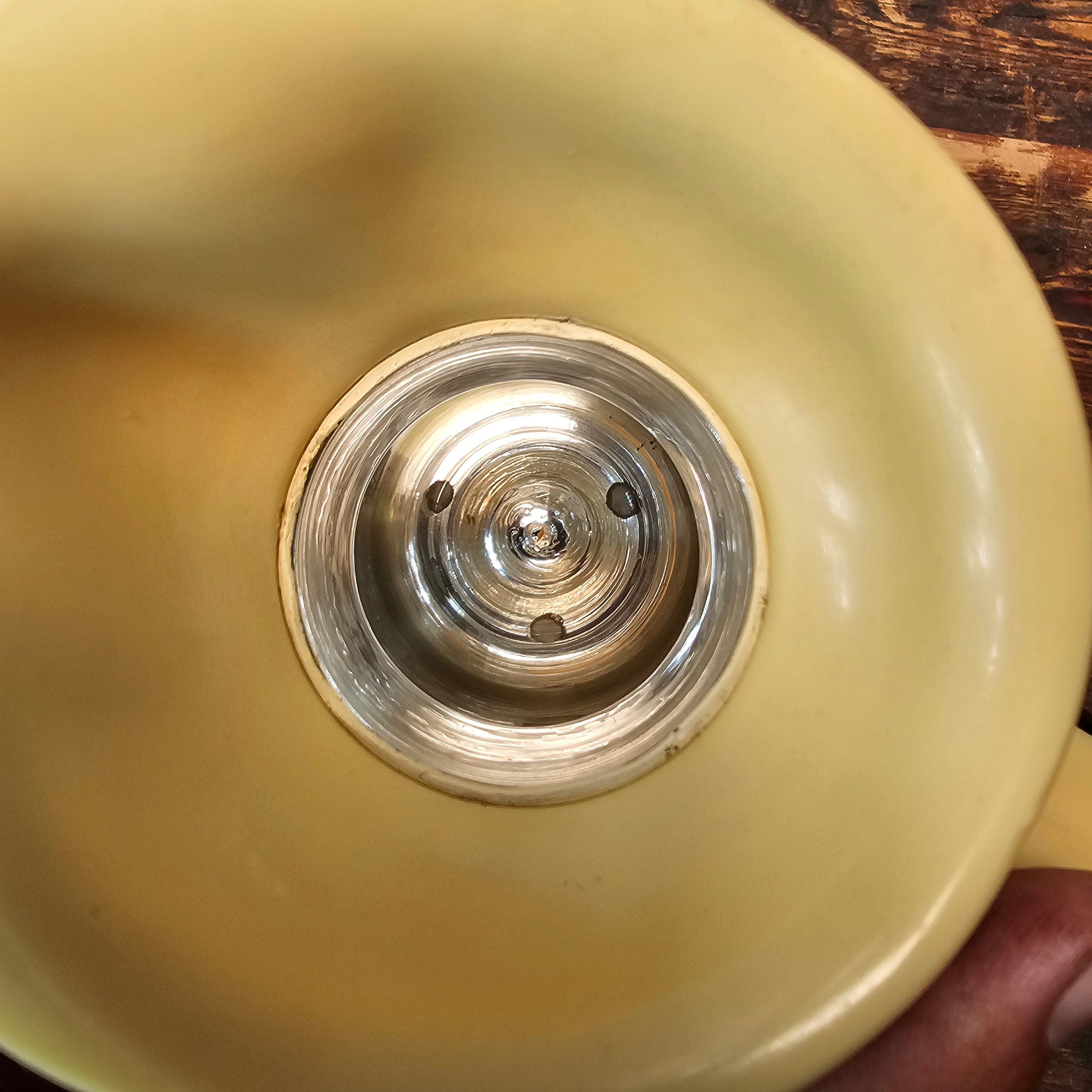 Thermos Vacuum Jag Flask 58Q Black & Yellow Made In England 1950's