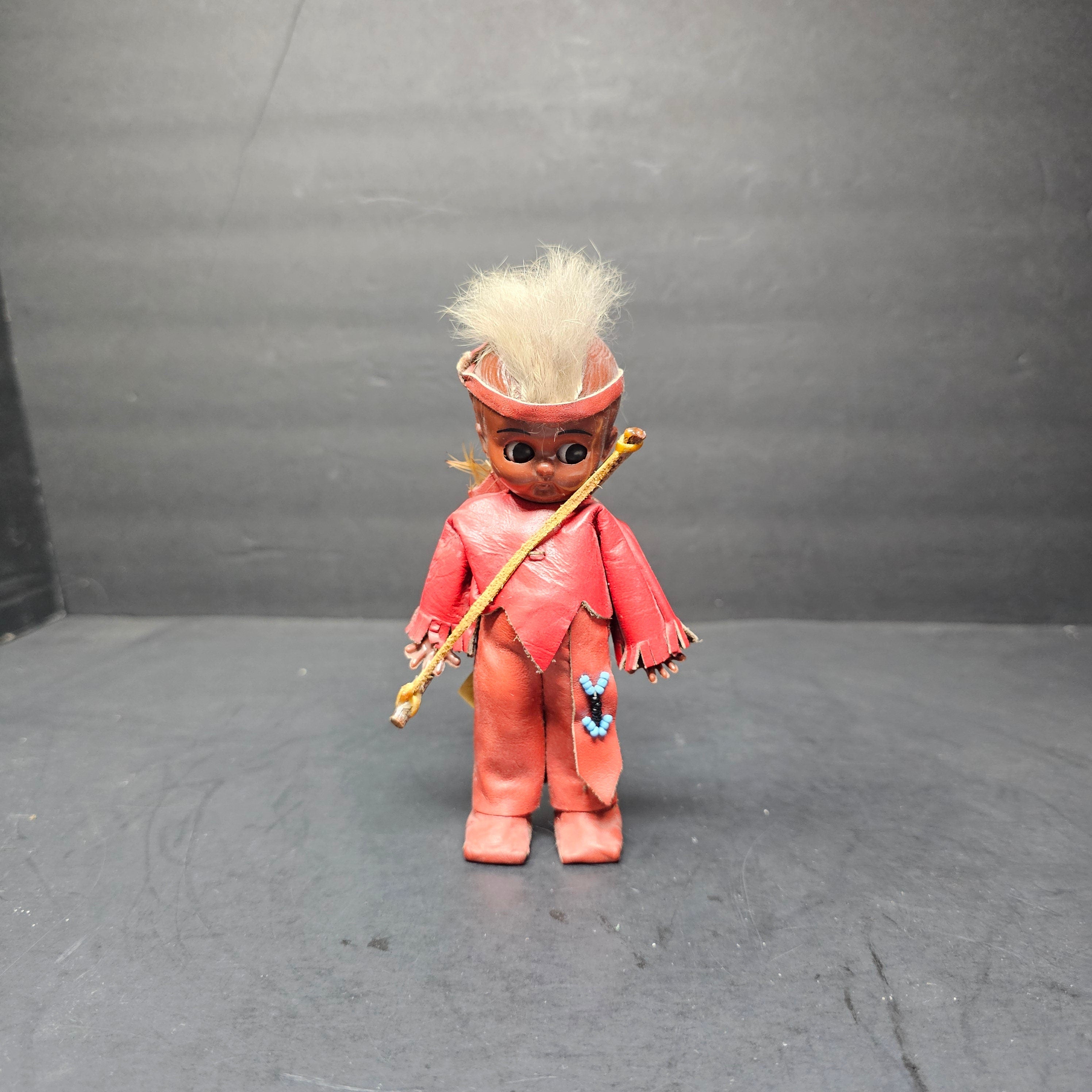 Carlson Dolls Mohawk Brave Indian Boy Doll 6"