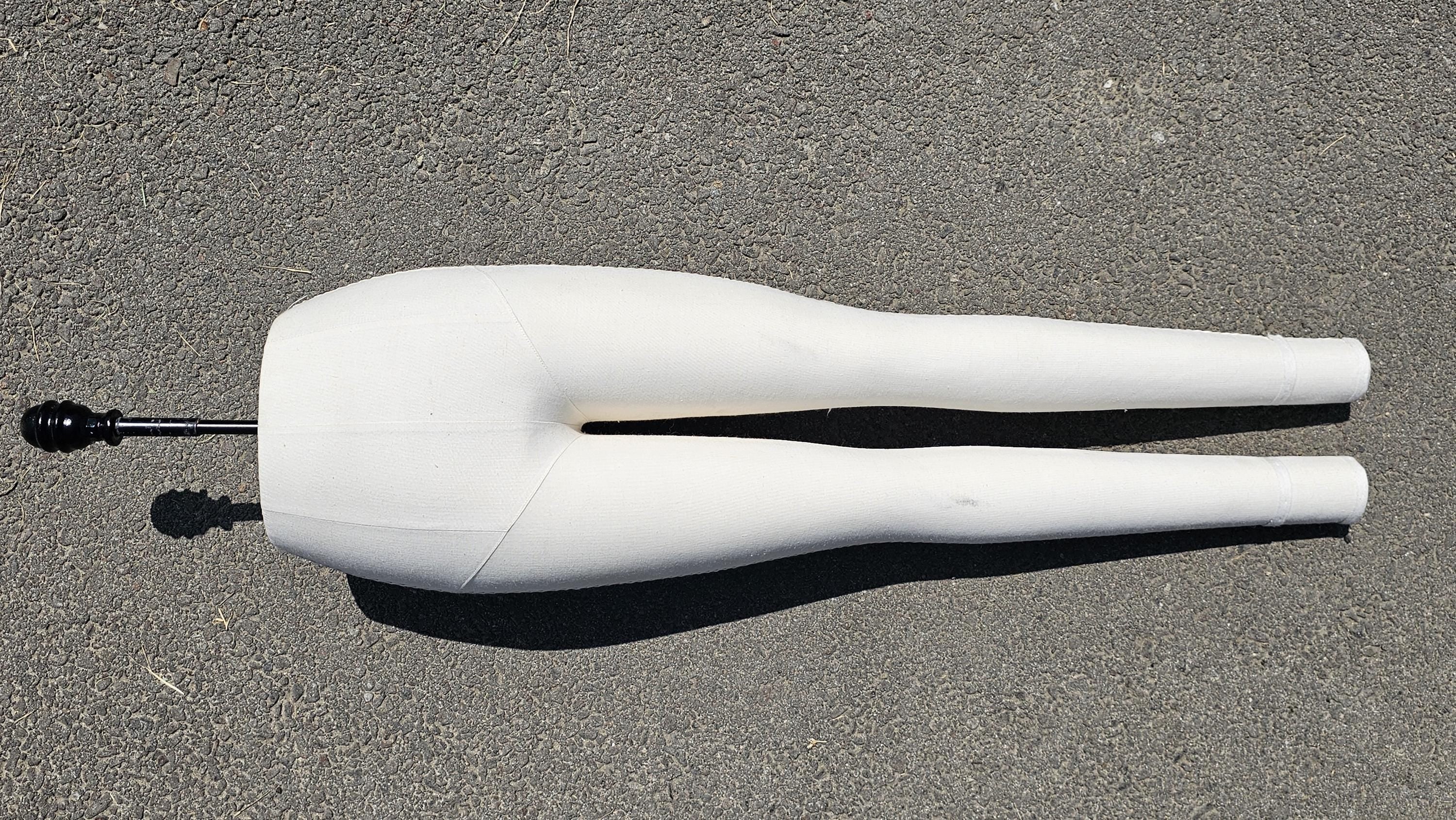 Superior Model Form Co. Missy Legs Covered In Linen Fabric With Cast Iron Base