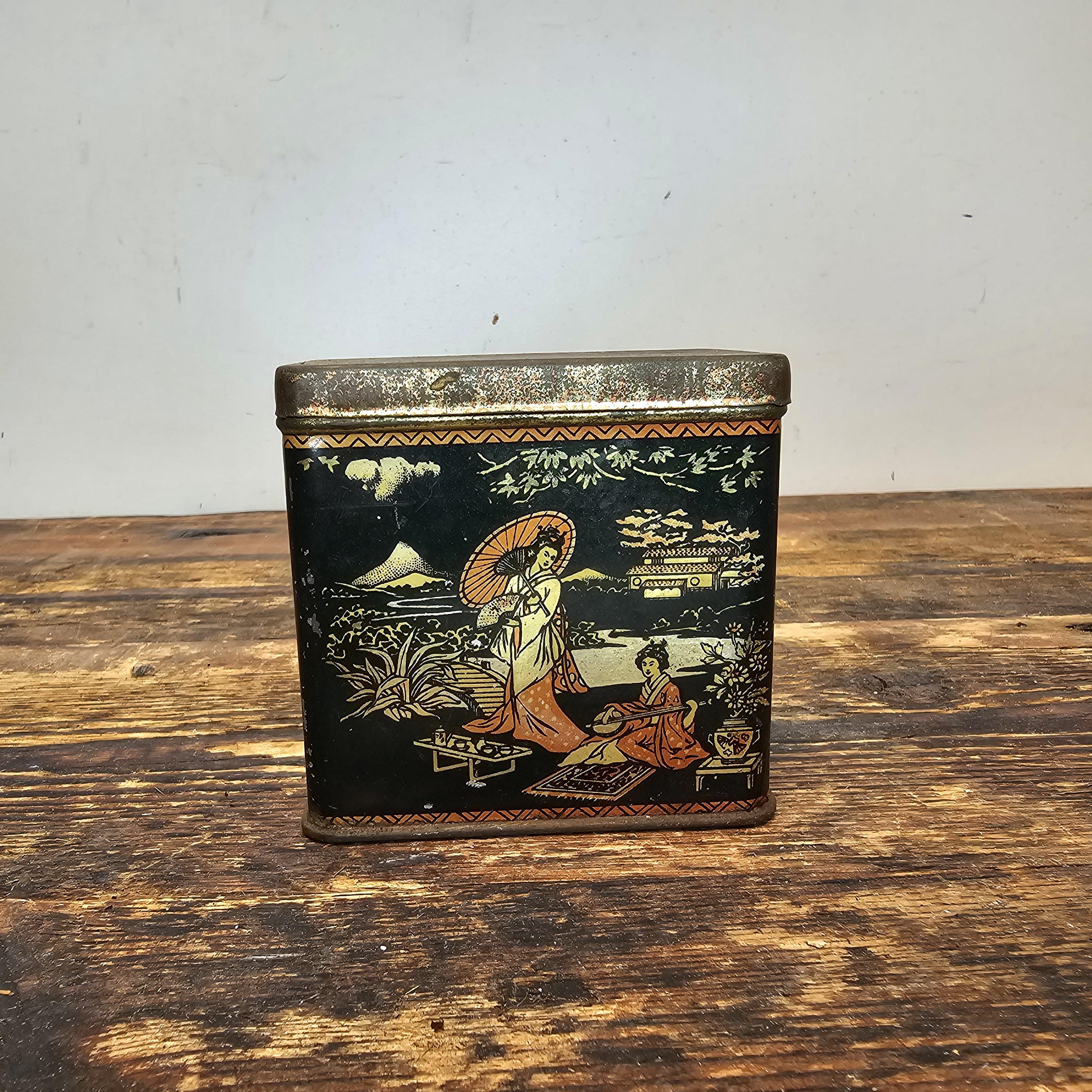 Vintage Delmasco MacLeod's Teas London Tin Box Metal Storage Box