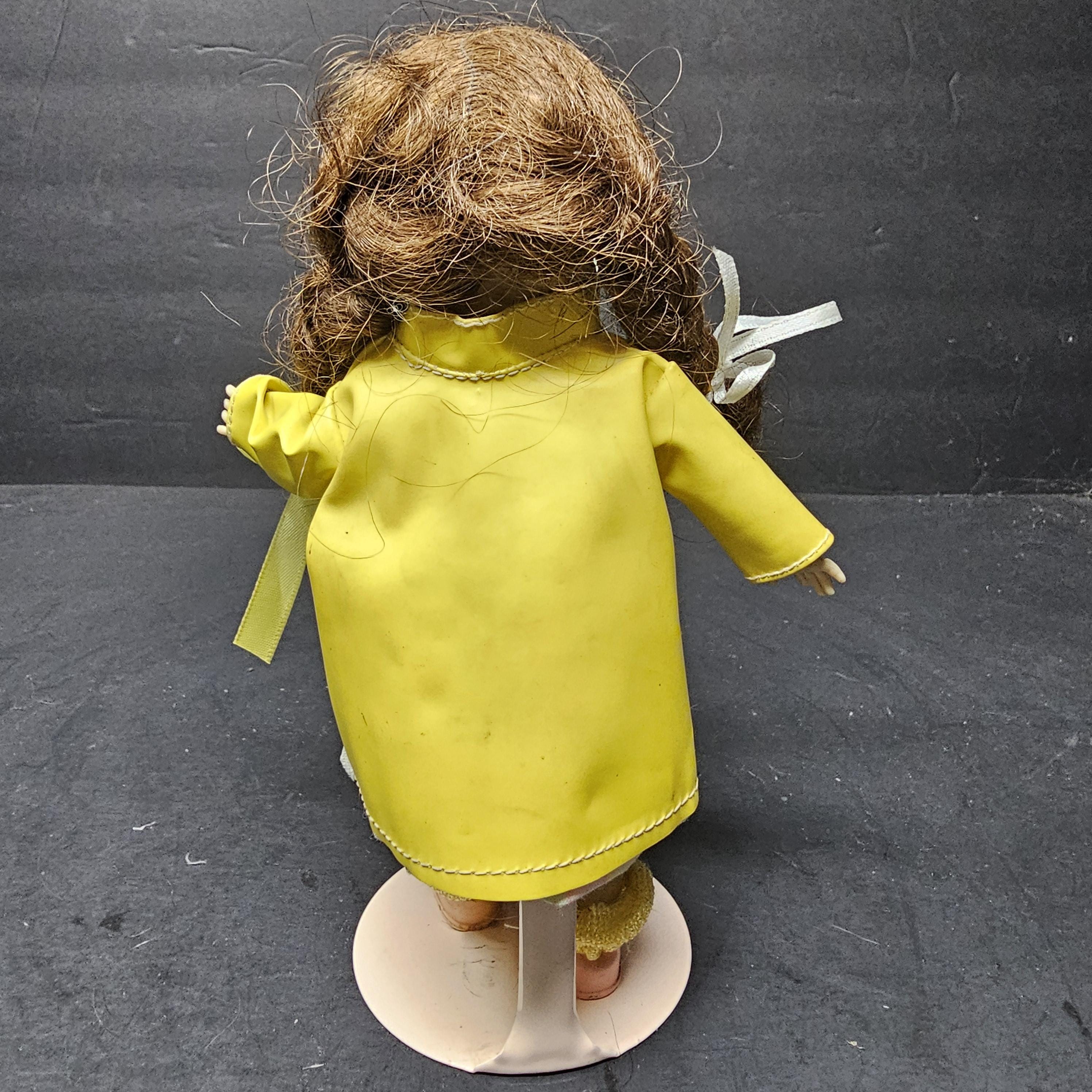 Vintage Vogue Ginny Doll 8" SLW Yellow Zipper Rain Coat