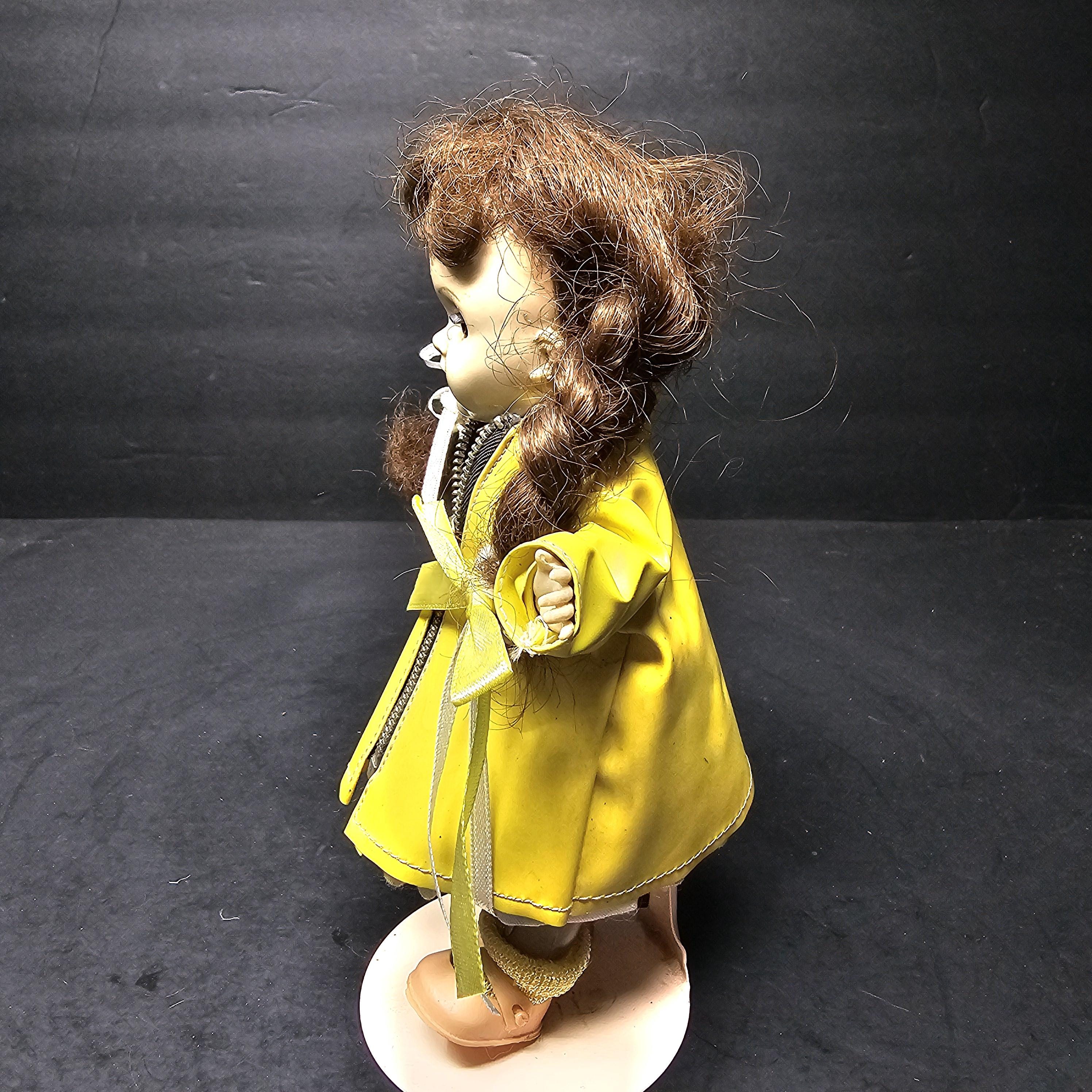 Vintage Vogue Ginny Doll 8" SLW Yellow Zipper Rain Coat