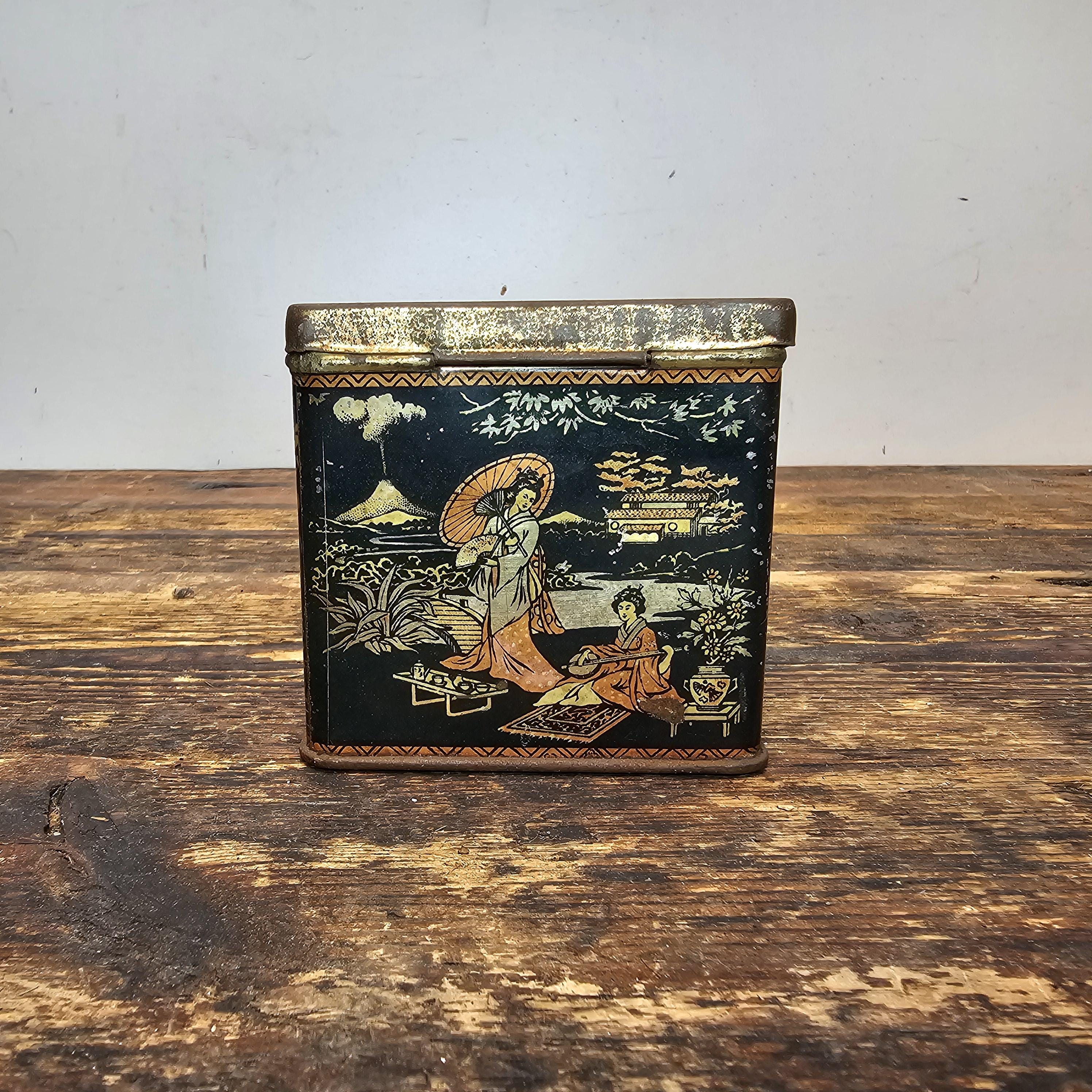 Vintage Delmasco MacLeod's Teas London Tin Box Metal Storage Box