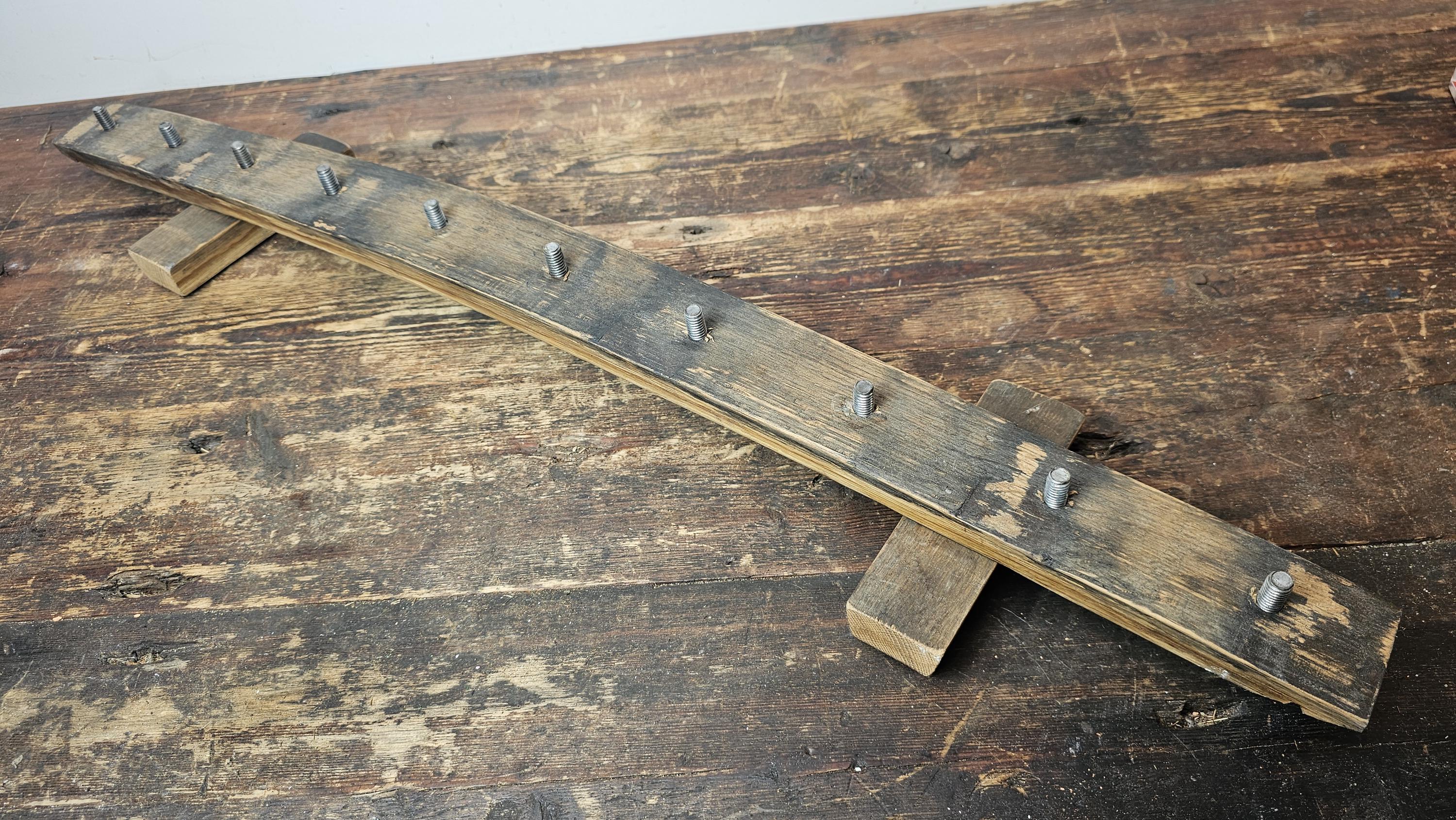 Whiskey Barrel Stave 10 Beer Tap Handle Display Stand ( Handles Not Included )