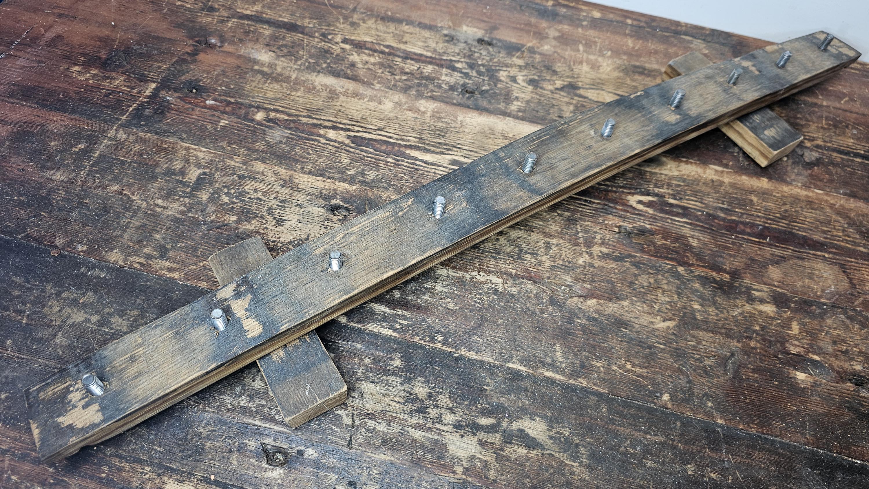 Whiskey Barrel Stave 10 Beer Tap Handle Display Stand ( Handles Not Included )