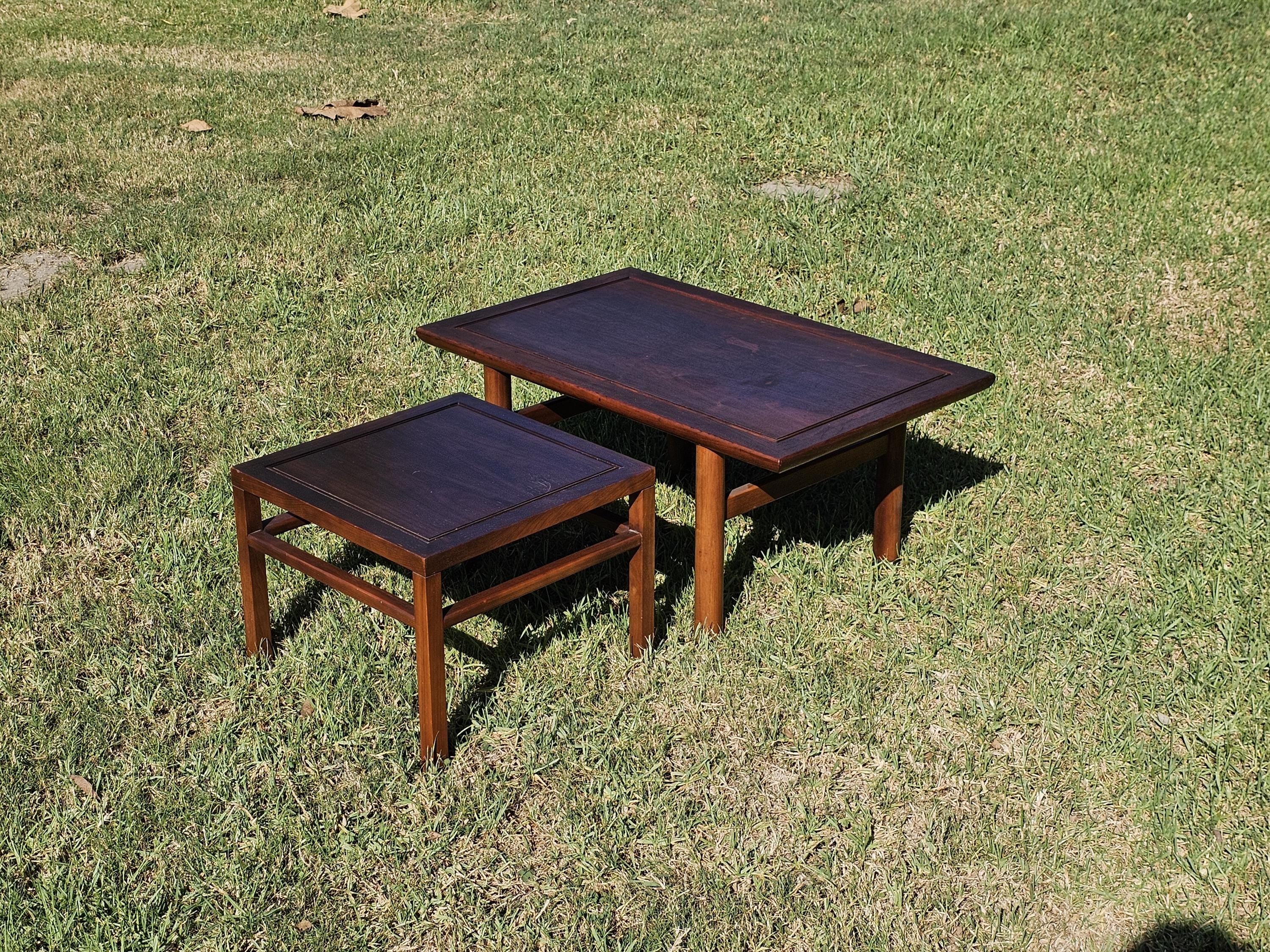 Drexel Heritage Ming Nesting Tables Asian Style Side Tables 32"L x 20"W x 15"H