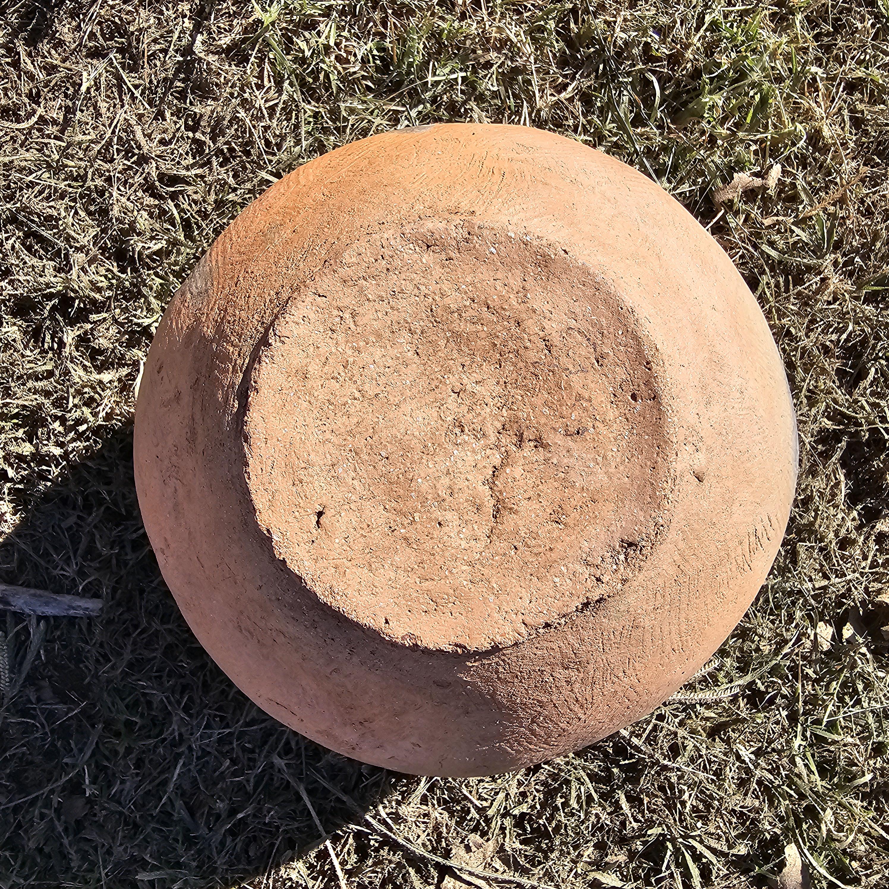 Rustic 4 Mouth Mexican Vessel Terracotta Natural Clay Native Mexican Folk Art