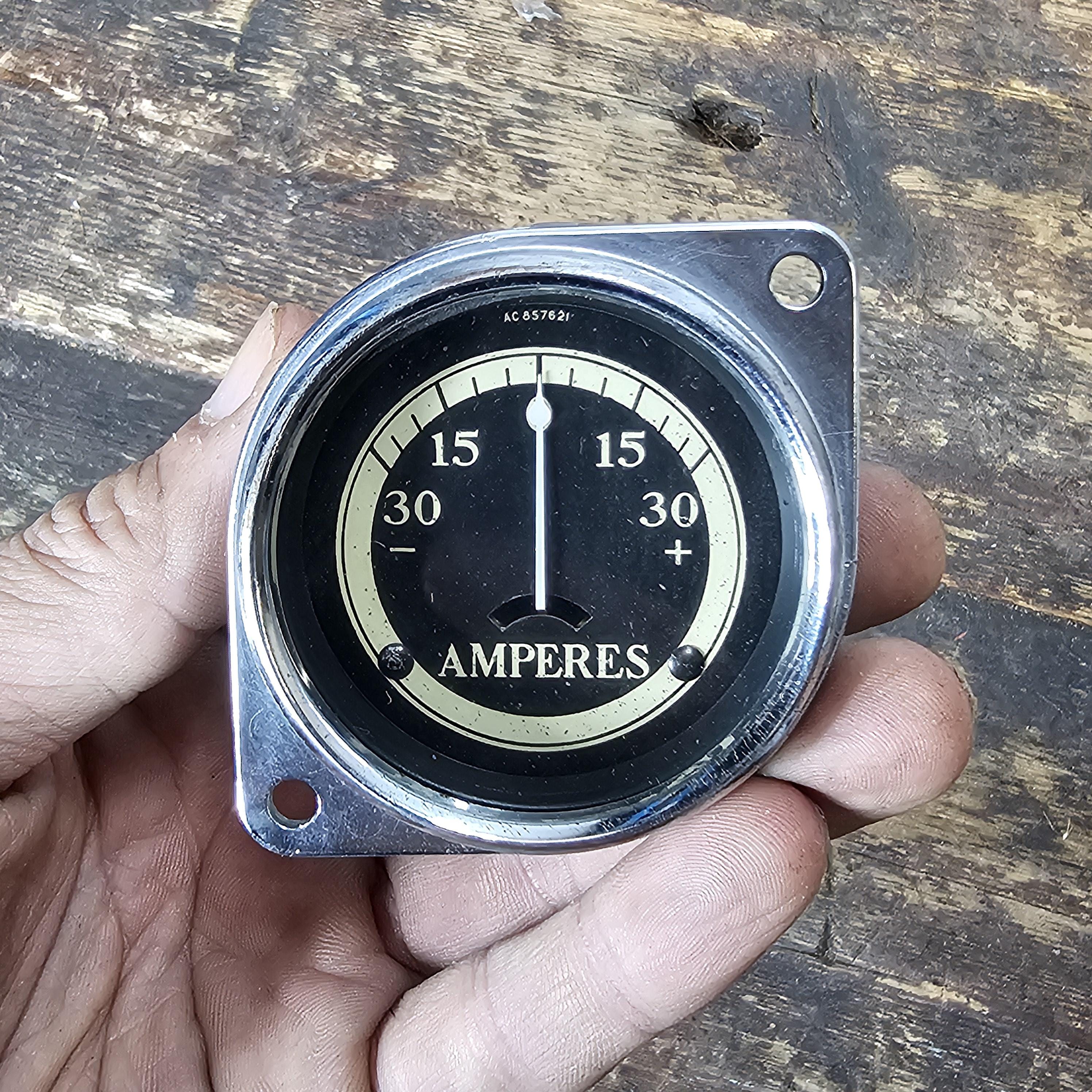Antique AC spark plug Co Amp Gauge AC-857621 1930s~1940s