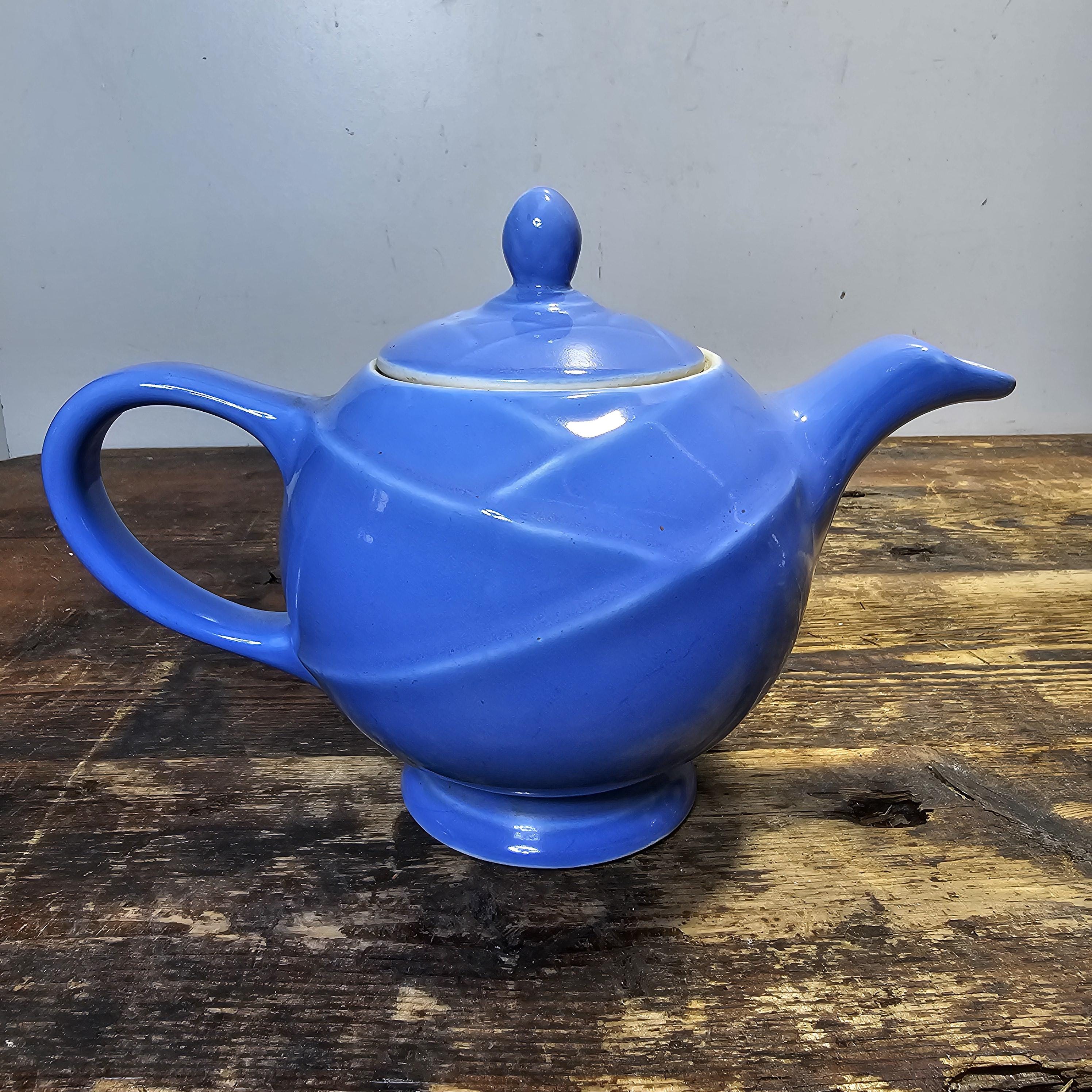 Vintage Hall China Blue Teapot