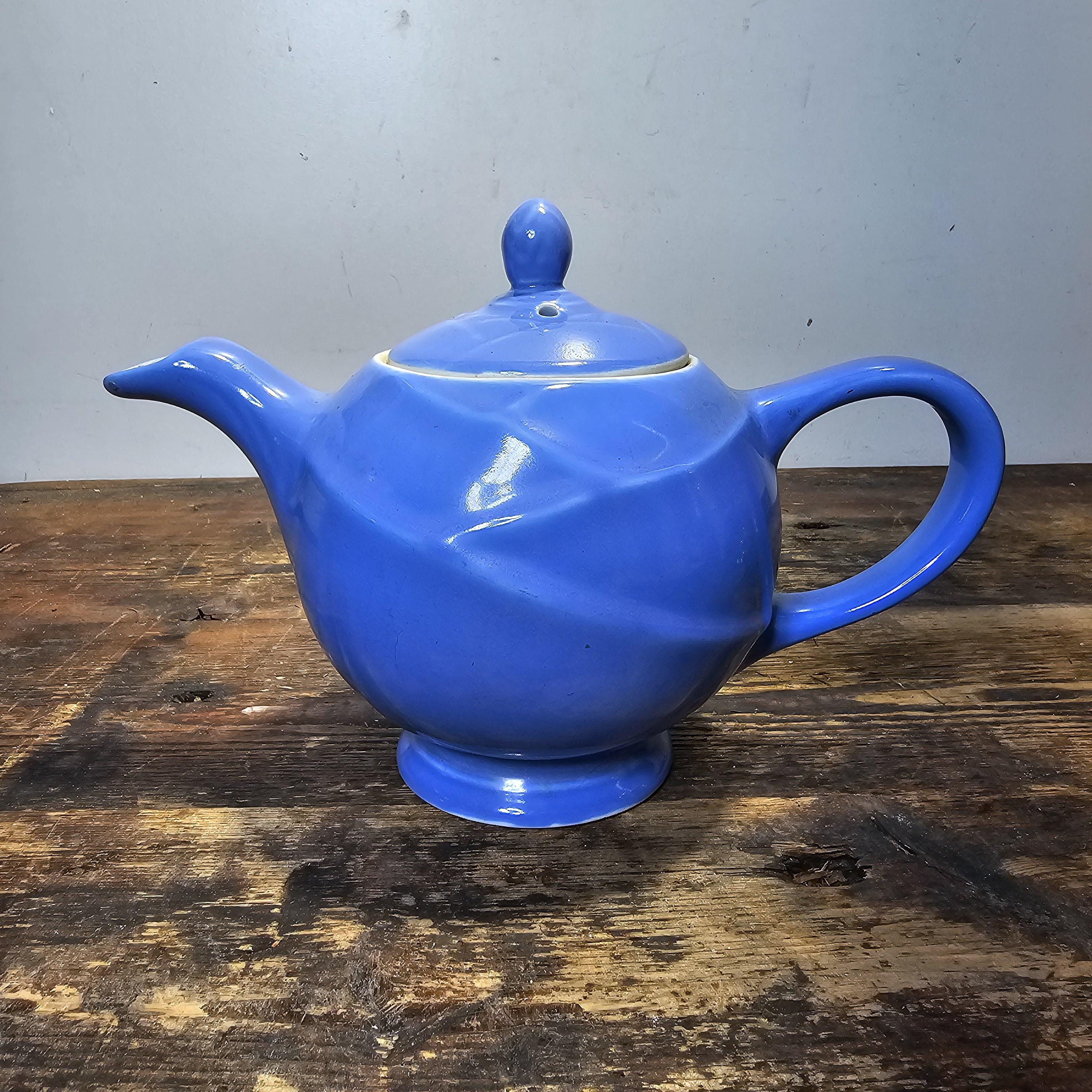 Vintage Hall China Blue Teapot
