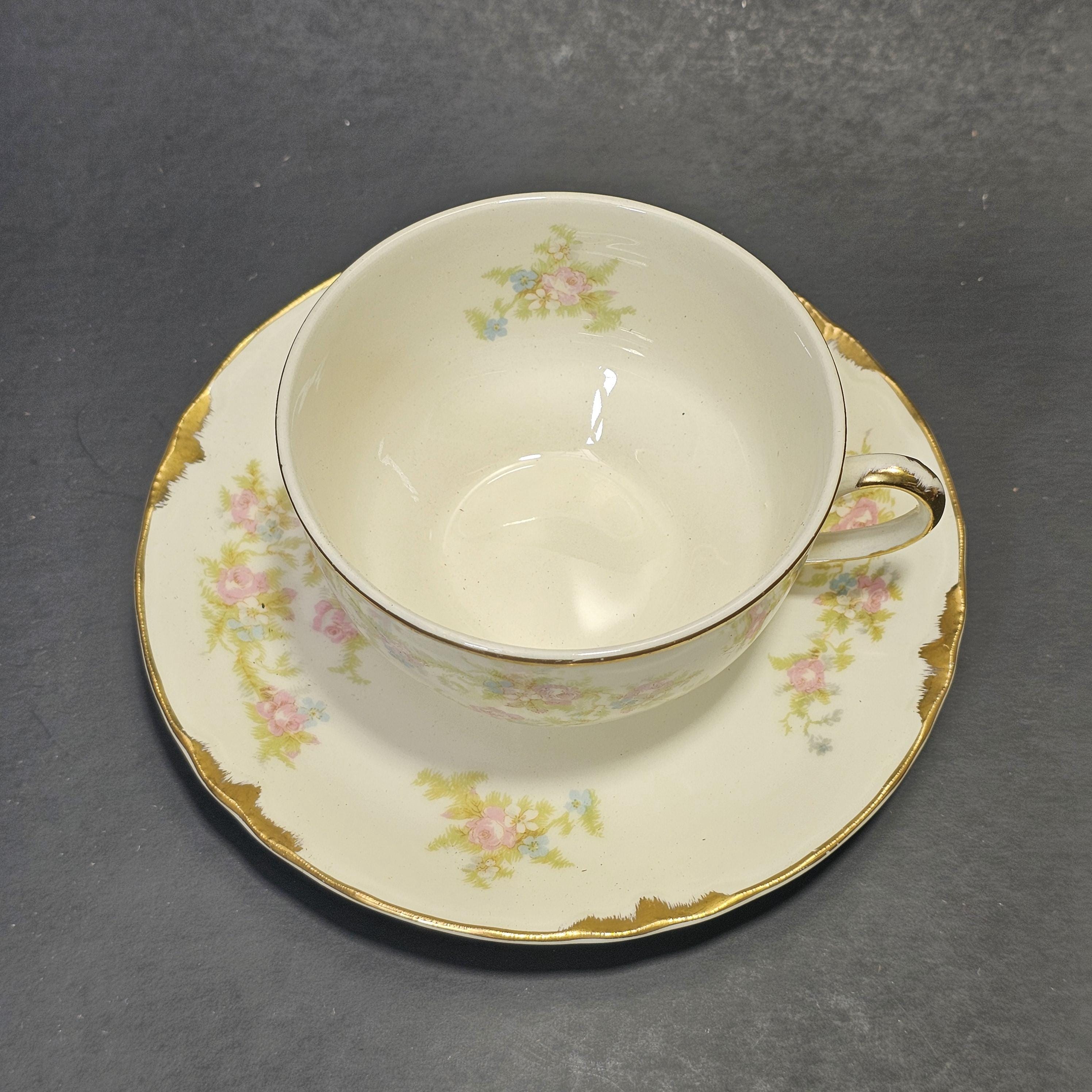 Taylor Smith Taylor Teacup & Saucer Floral Design