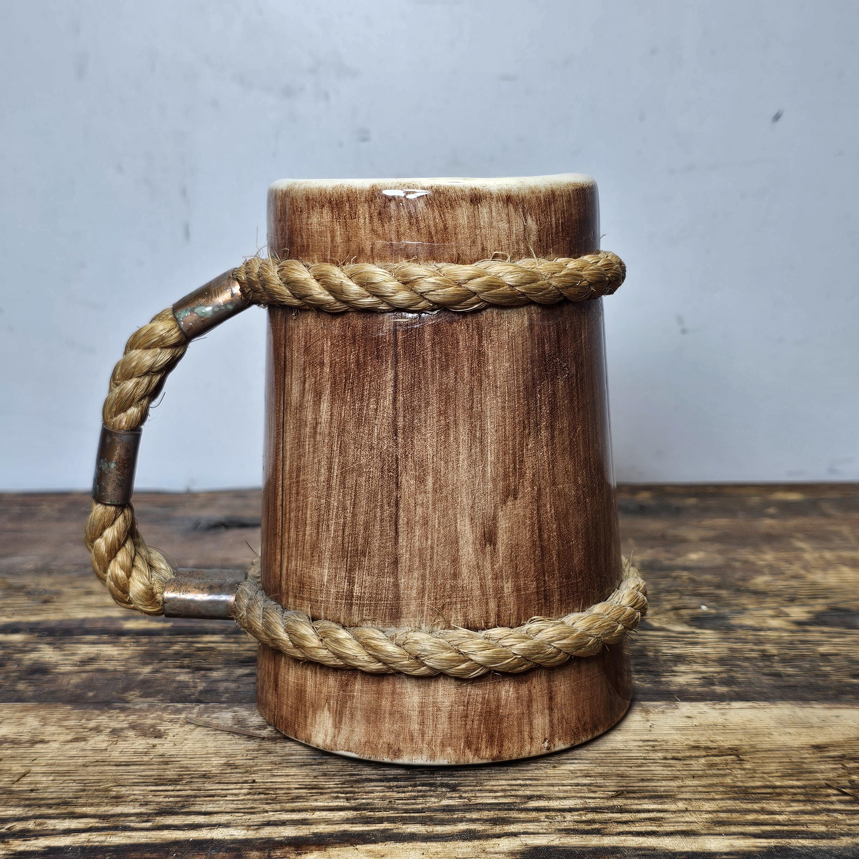 Vintage Northern Illinois University Mug With Rope 5.5"H