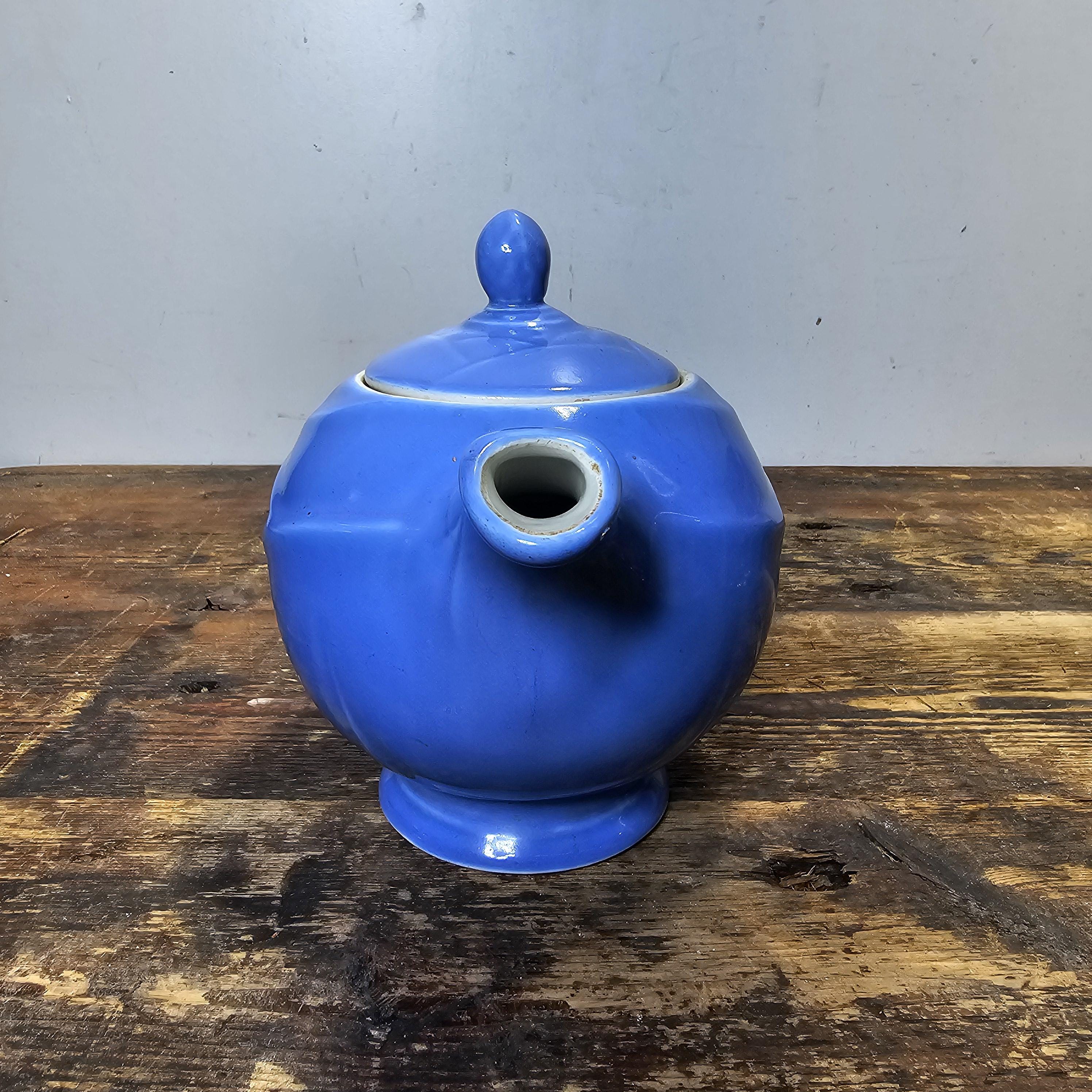 Vintage Hall China Blue Teapot