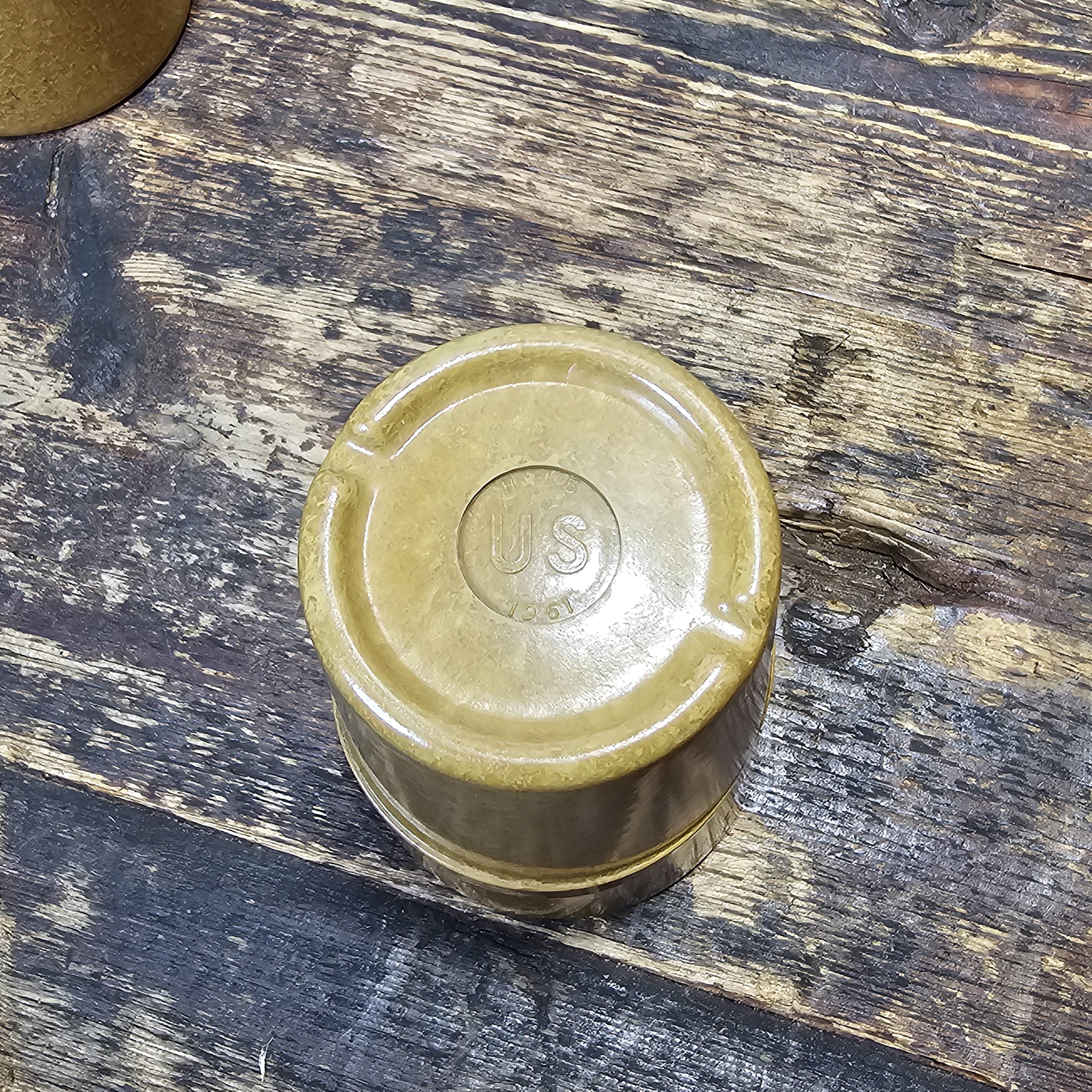 Set of 4 Halsey Inc Melmac Military Mess Hall Tumbler Cups 1960s