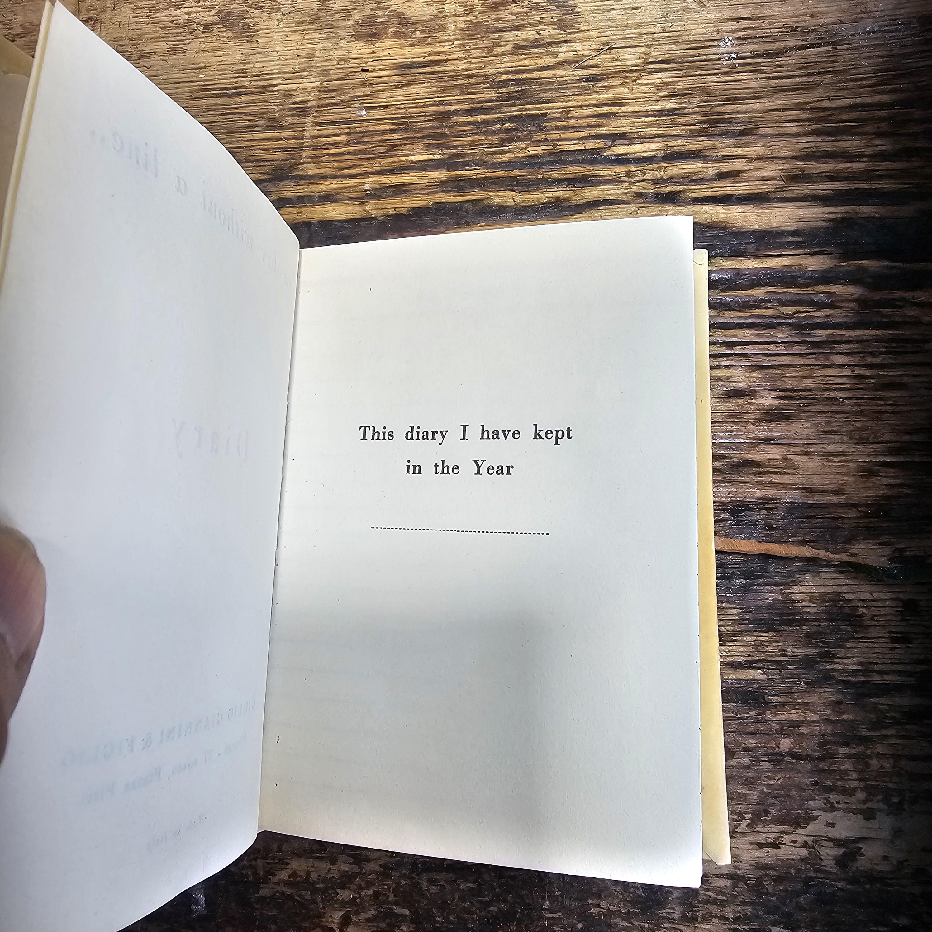 Small Handmade Diary - Made In Italy - Giulio Giannini & Figlio 3.5" x 5"