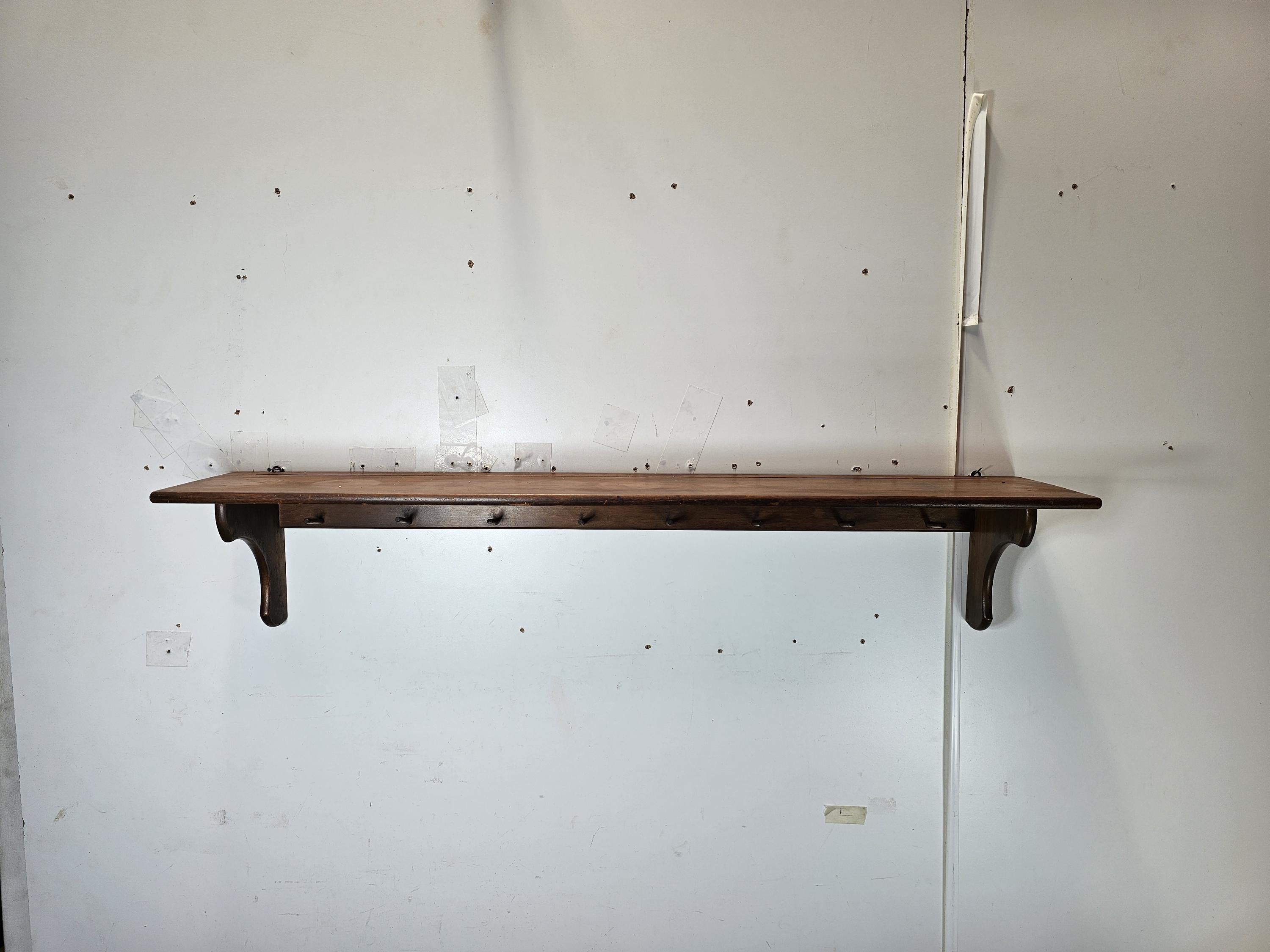 Sheryn's Maple Of California Wall Mount Kitchen Utensil Rack With Plate Groove