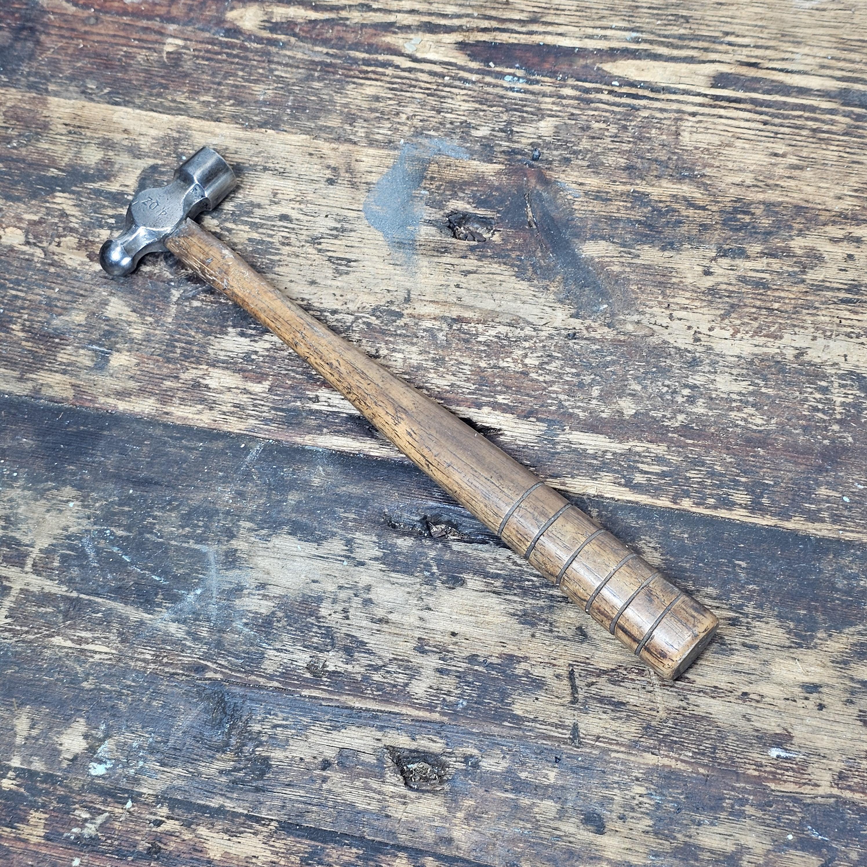 Vintage Blue Point 4oz Ball Peen Hammer 11"L