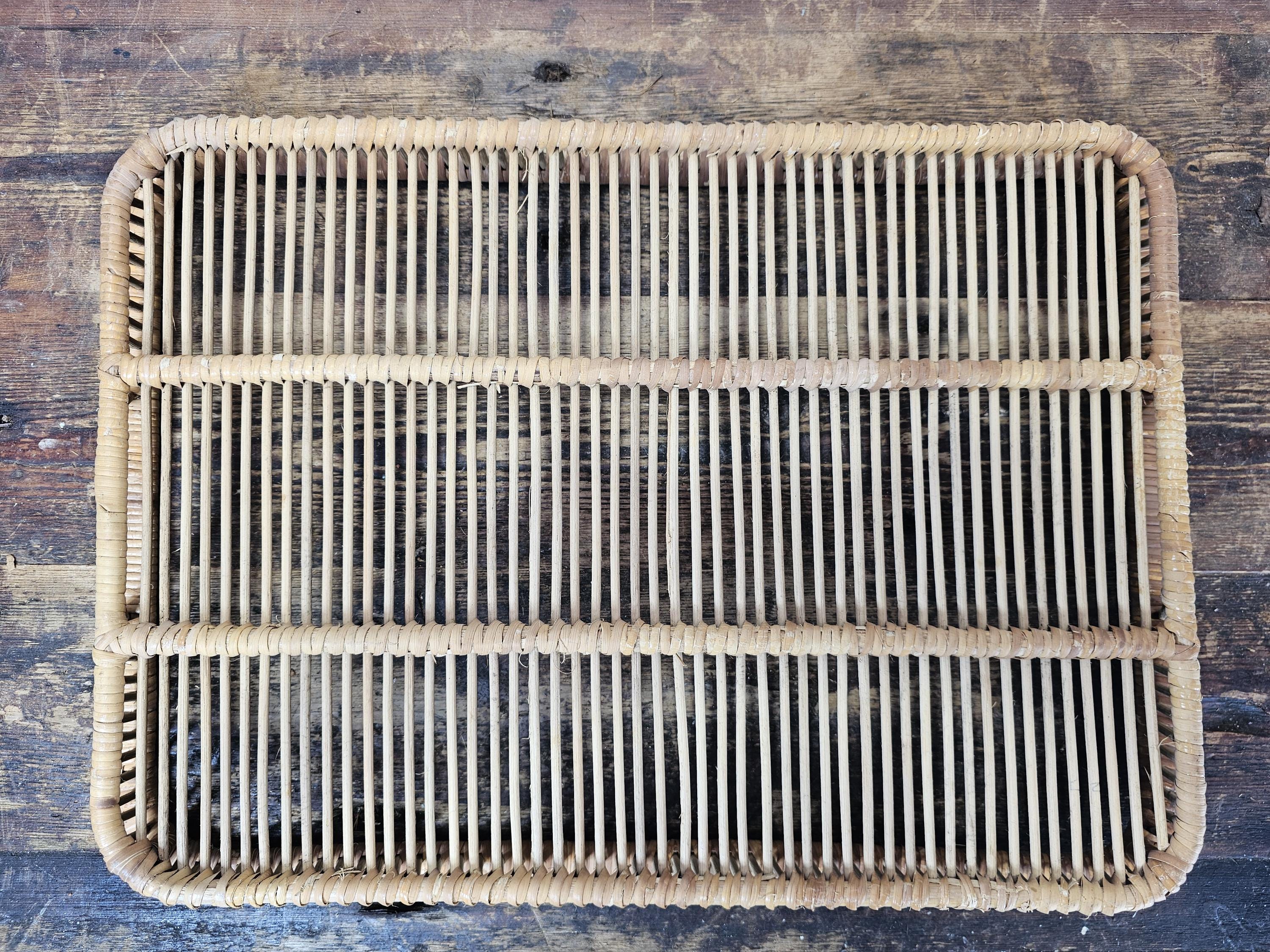 Artek Finland Danish Modern Rattan Tray 1960s