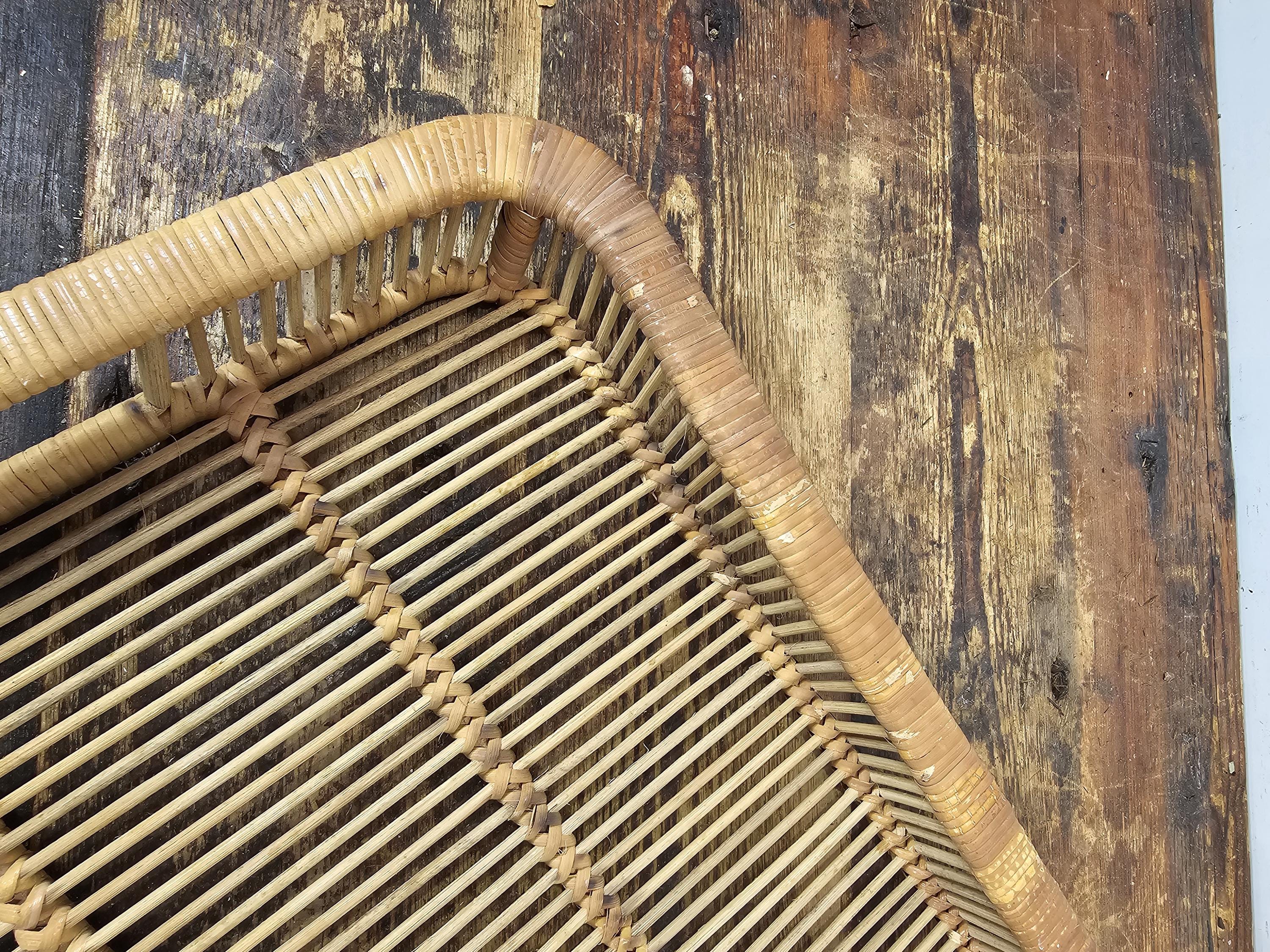 Artek Finland Danish Modern Rattan Tray 1960s